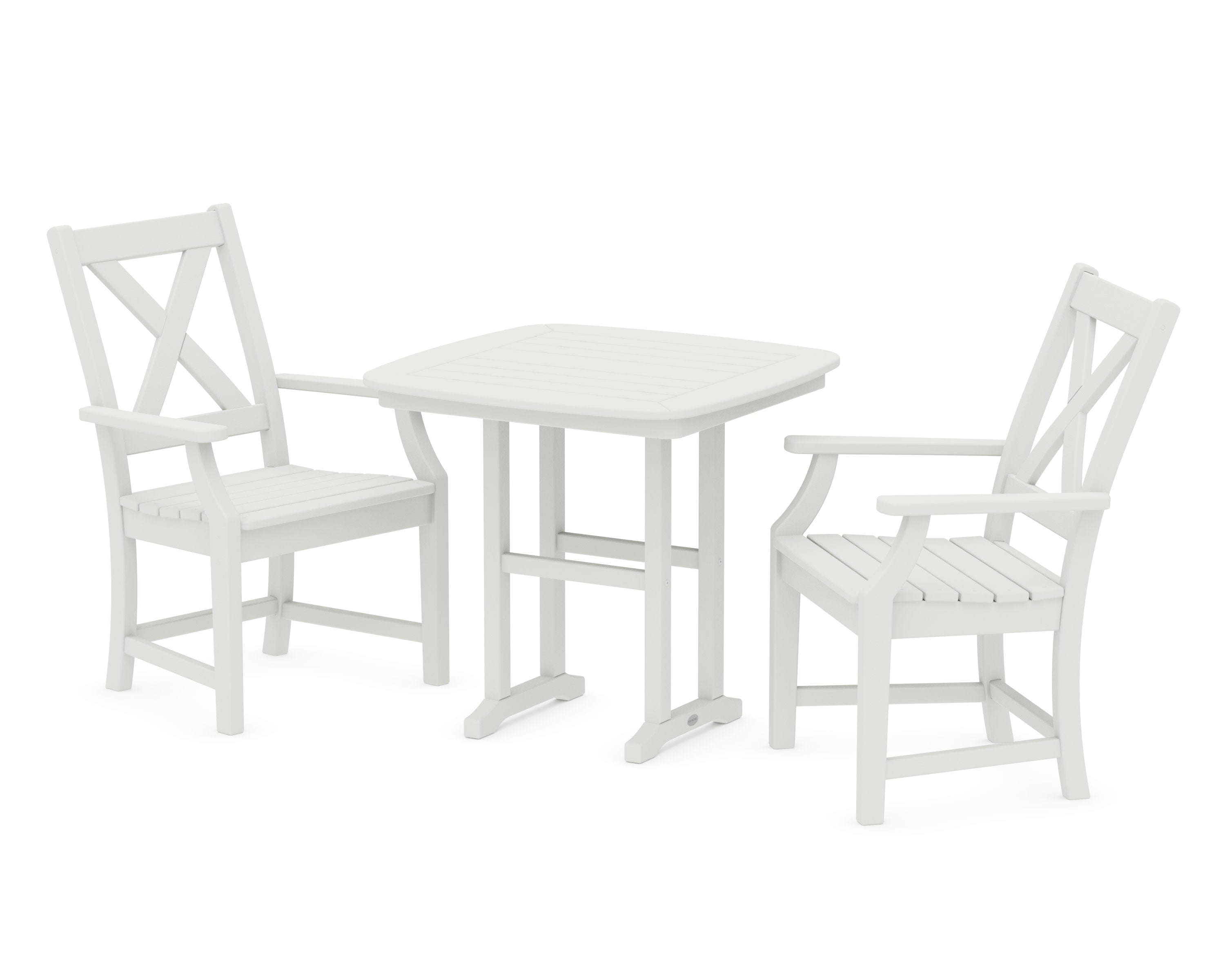 Braxton 3-Piece Dining Set in Vintage White