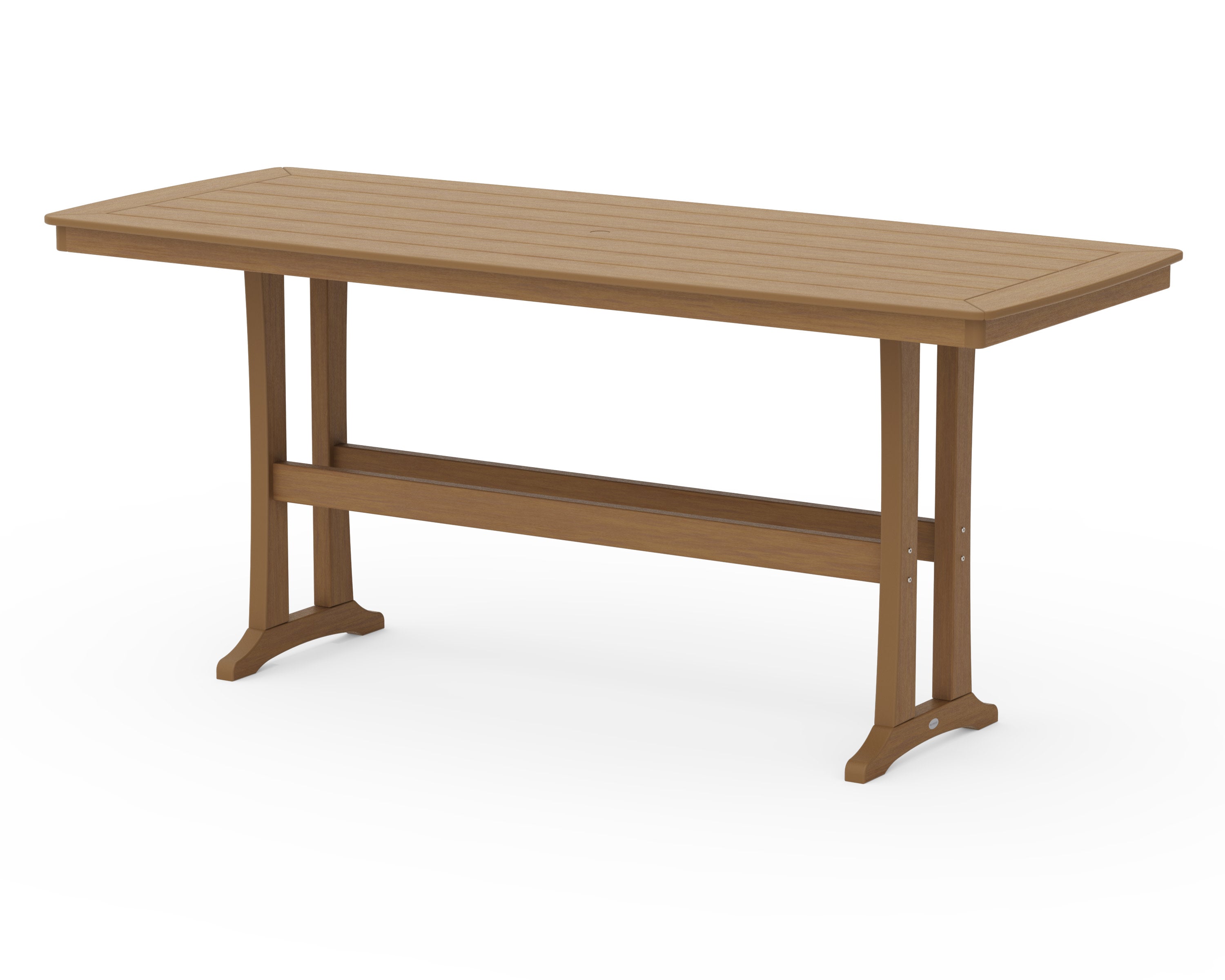 Nautical Trestle 39" x 97" Bar Table in Natural