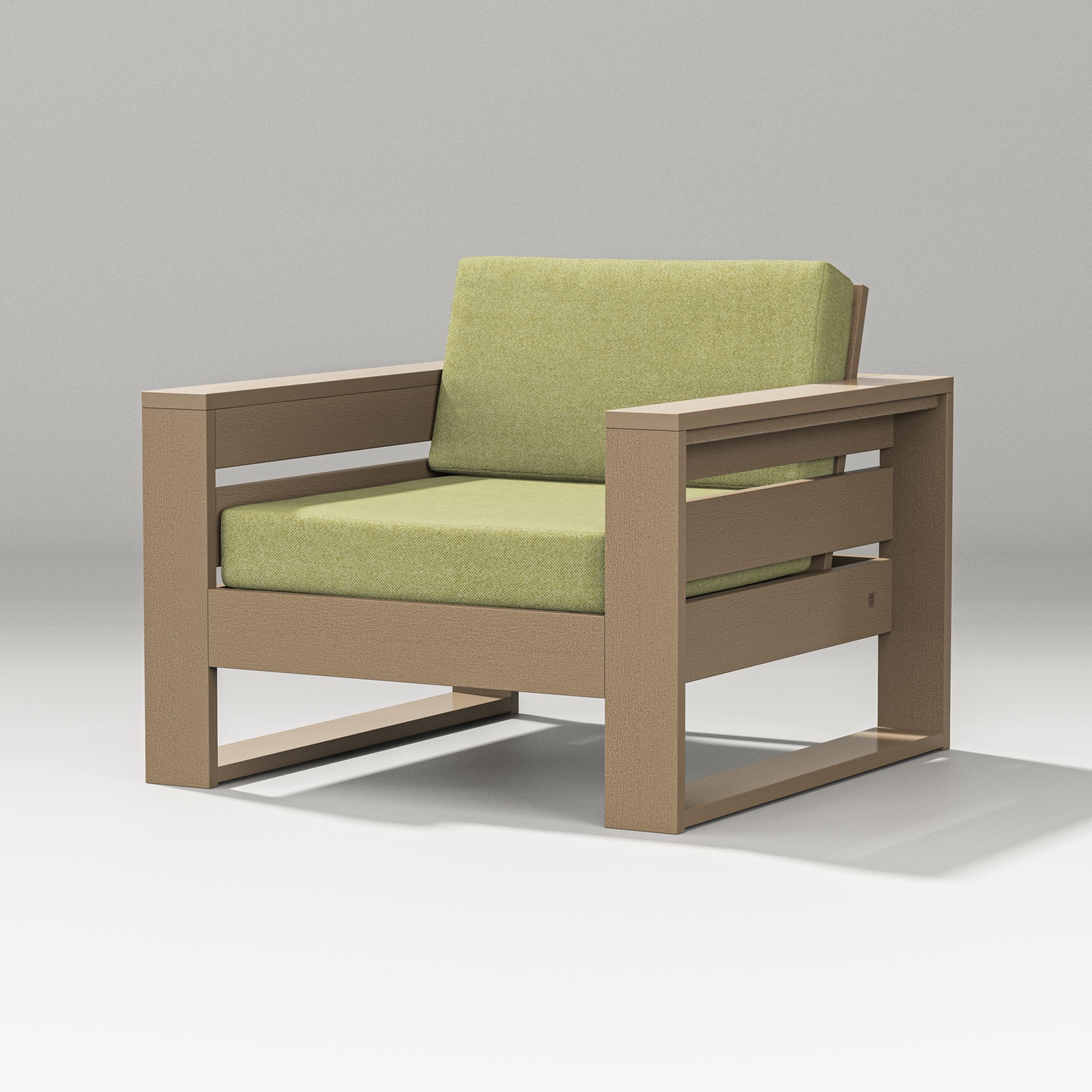 Latitude Lounge Chair in Vintage Sahara / Chartreuse Boucle
