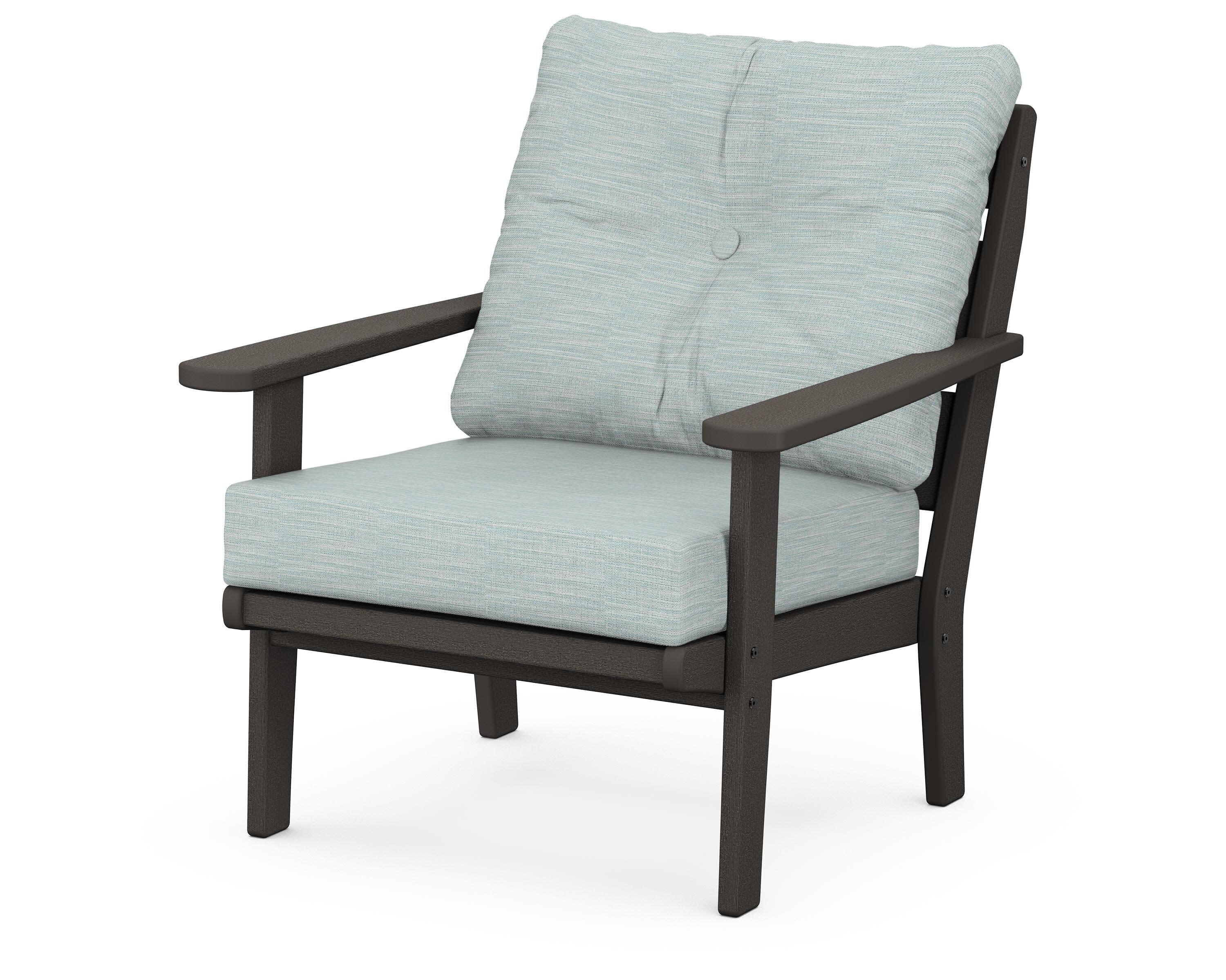 Lakeside Deep Seating Chair in Vintage Coffee / Soothe Mist
