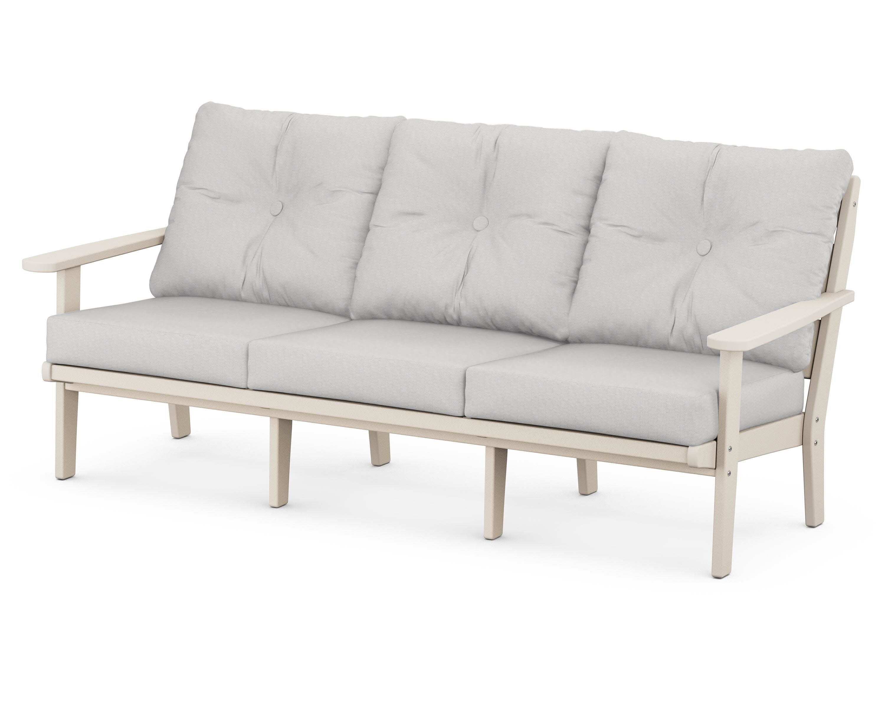 Lakeside Deep Seating Sofa in Sand / Diamond in the Rough