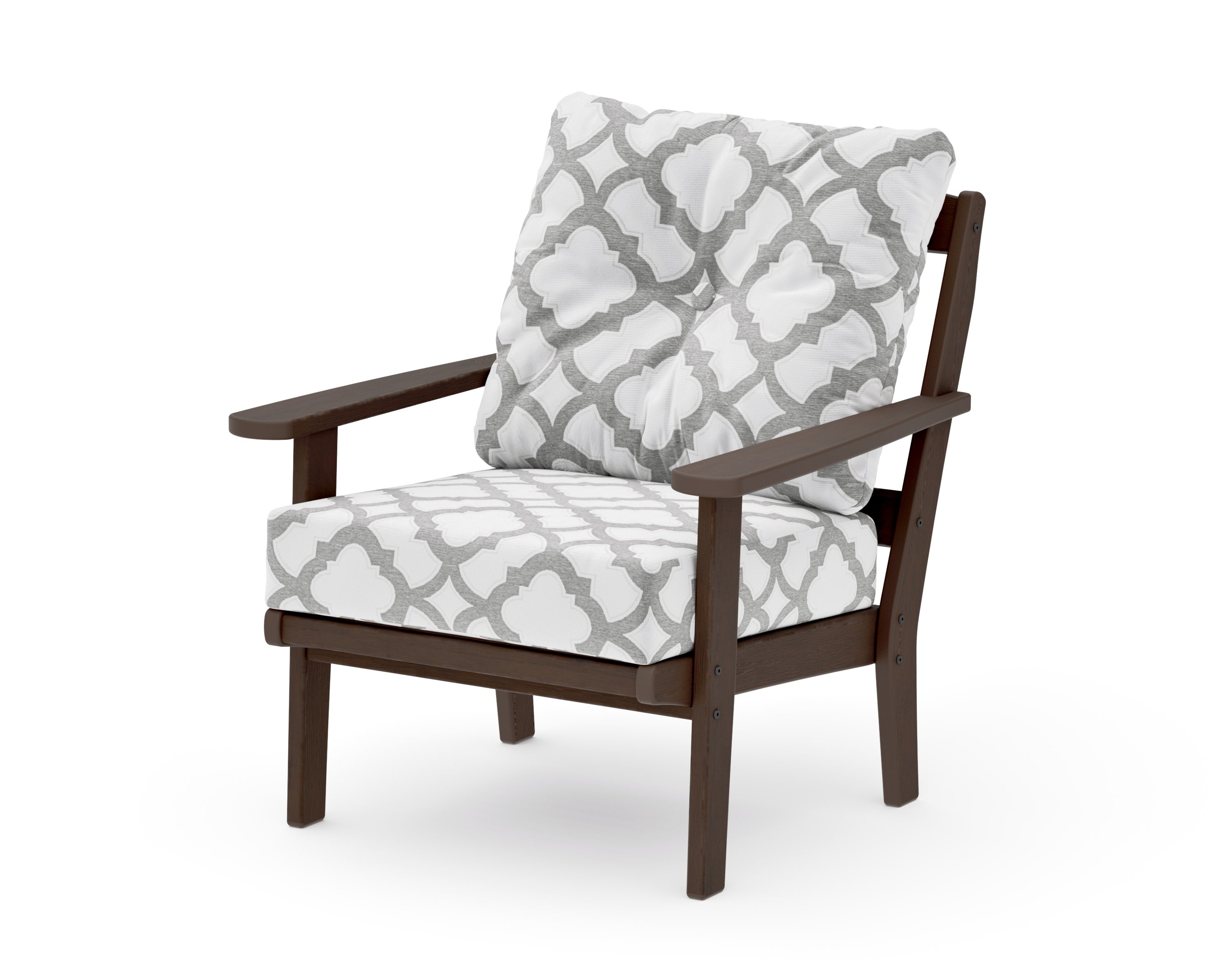 Mission Deep Seating Chair in Kona / Trellis Grey Mist
