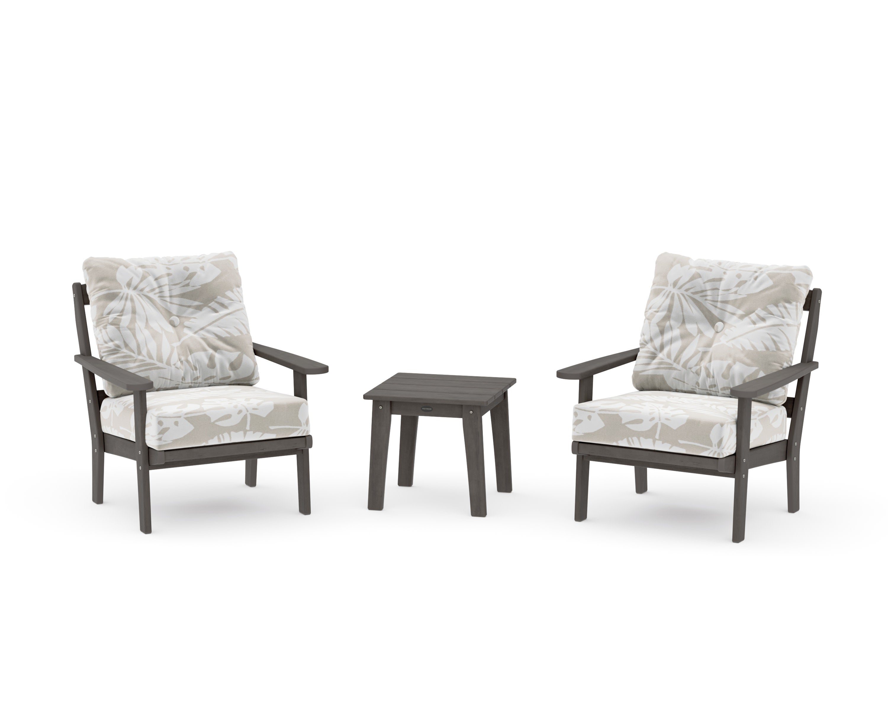Mission 3-Piece Deep Seating Set in Driftwood / Leaf Dune Burlap