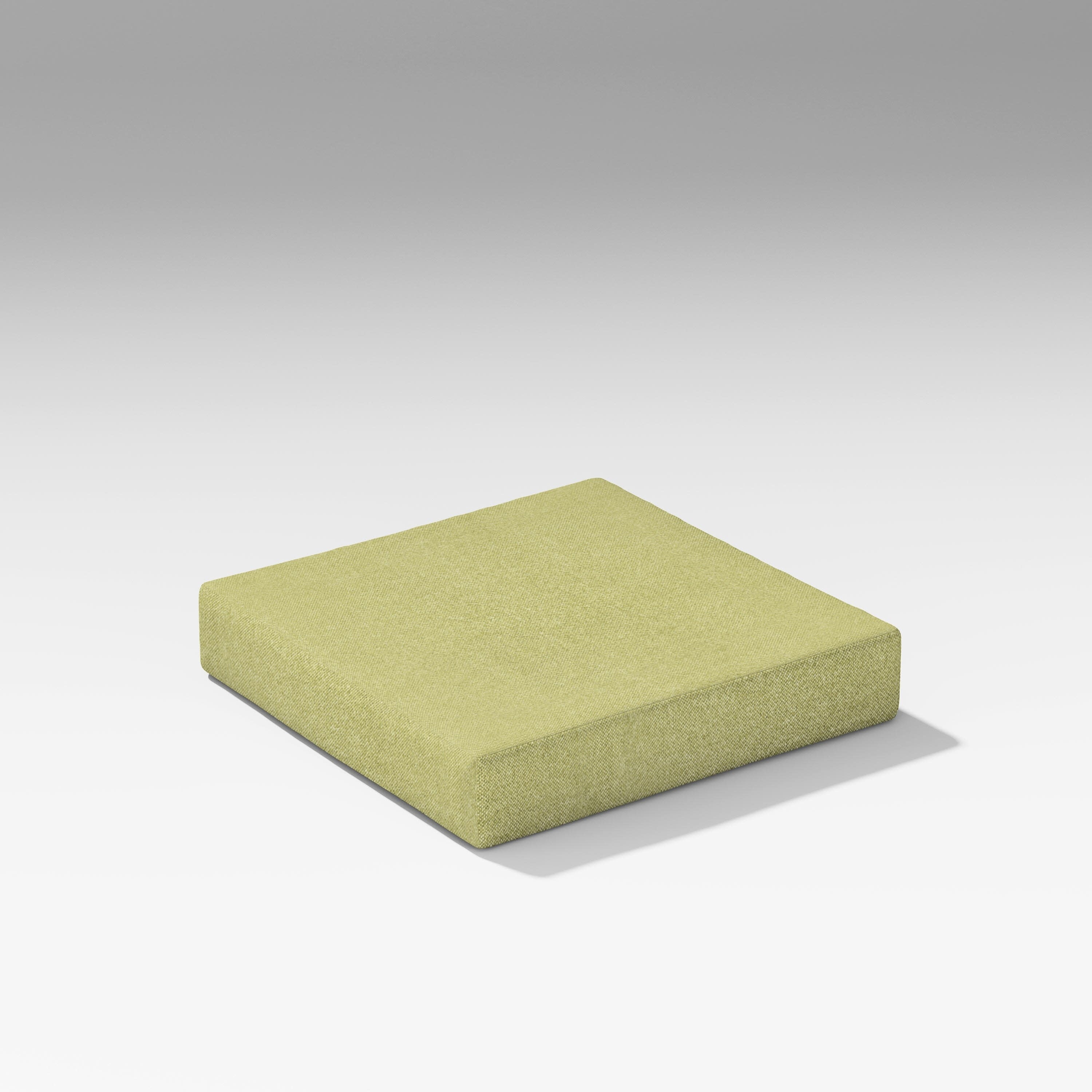 Latitude Modular Ottoman Seat Cushion in Chartreuse Boucle