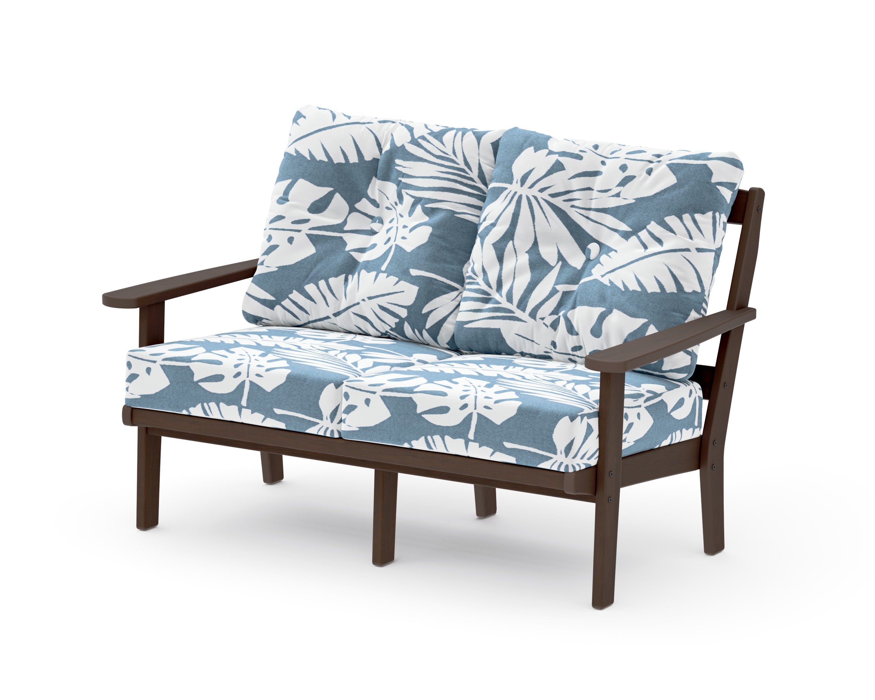 Mission Deep SeatingLoveseat in Kona / Leaf Sky Blue