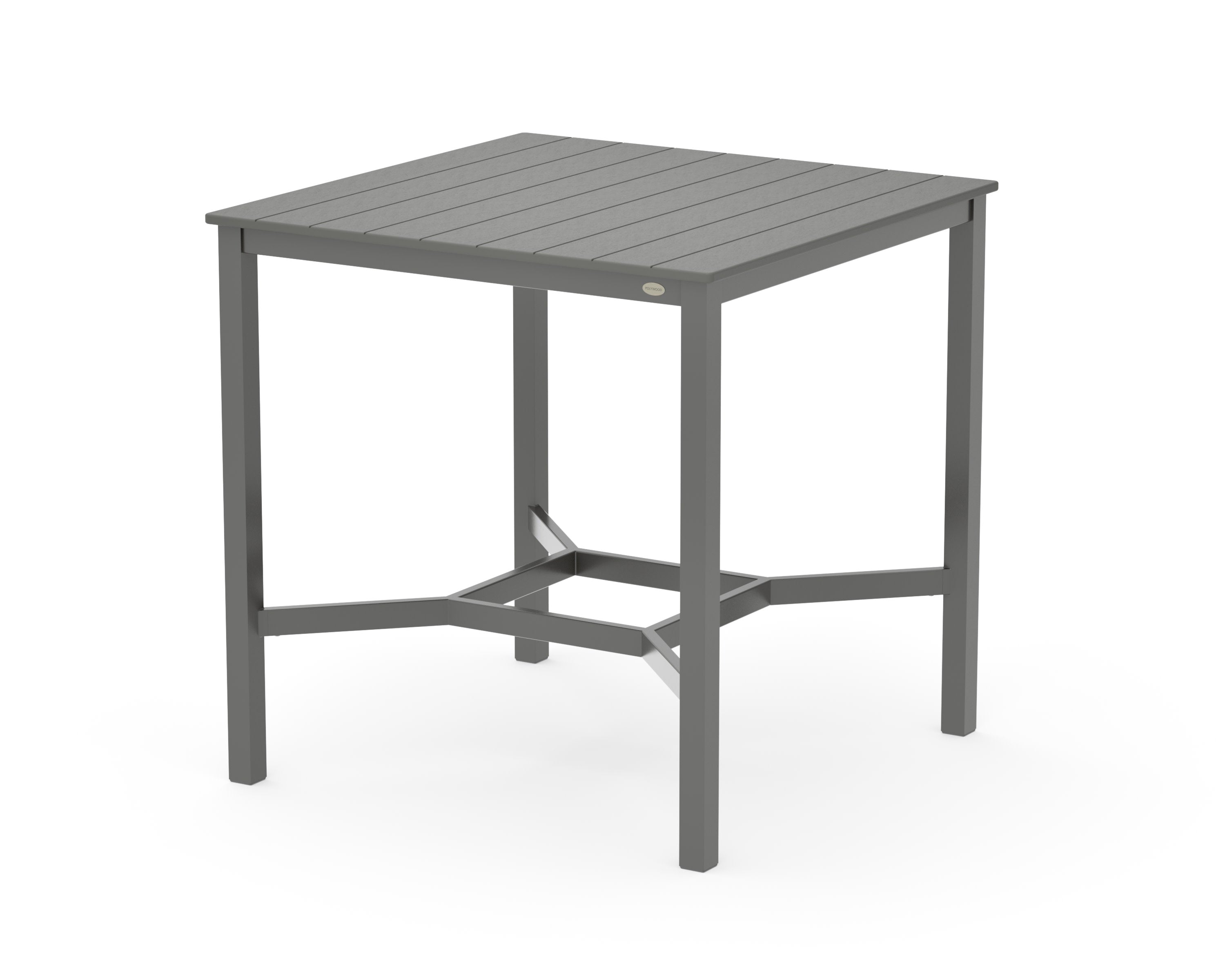 Main Street 42 x 42 Bar Table in Charcoal / Slate Grey