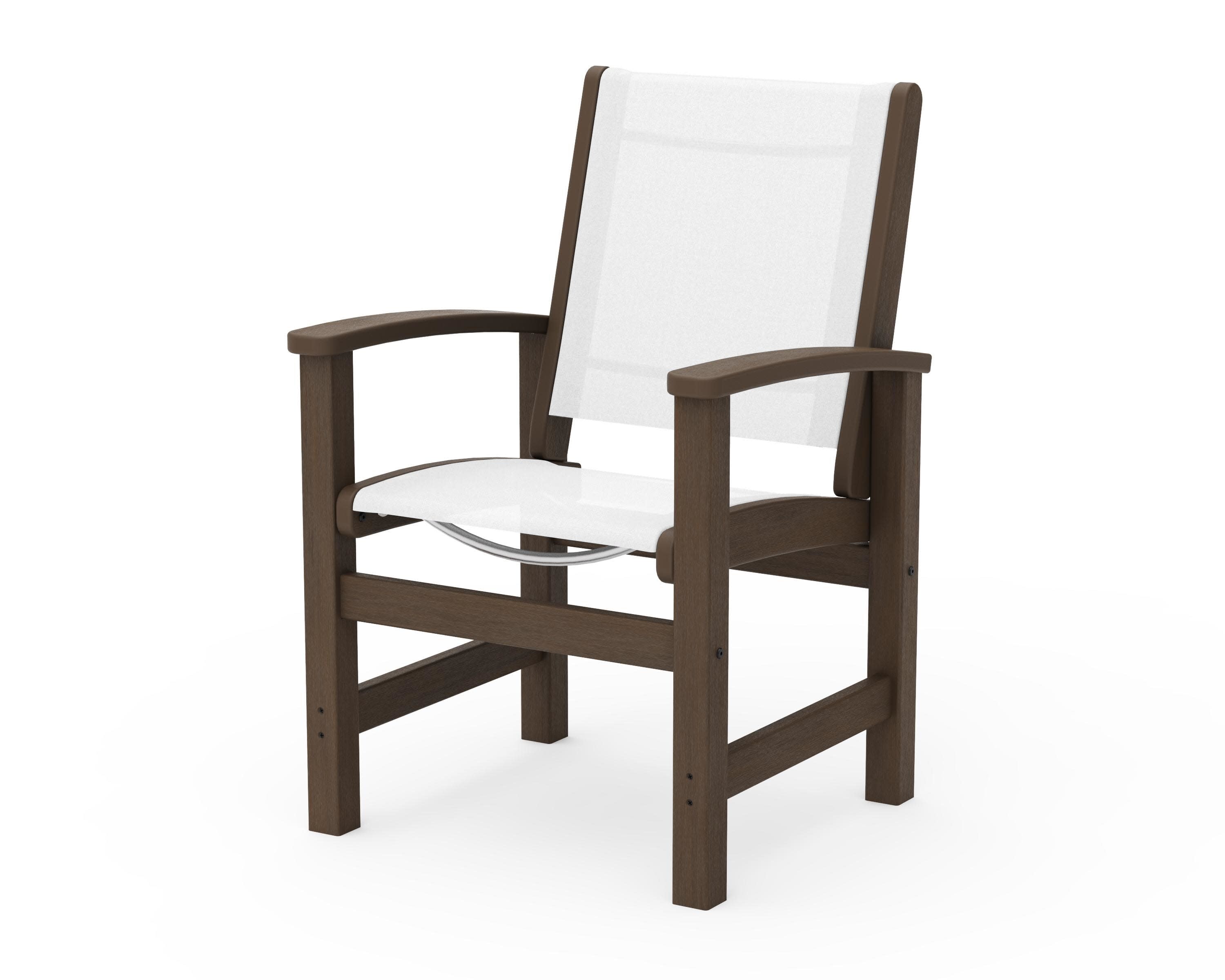 Coastal Dining Chair in Kona / White Sling