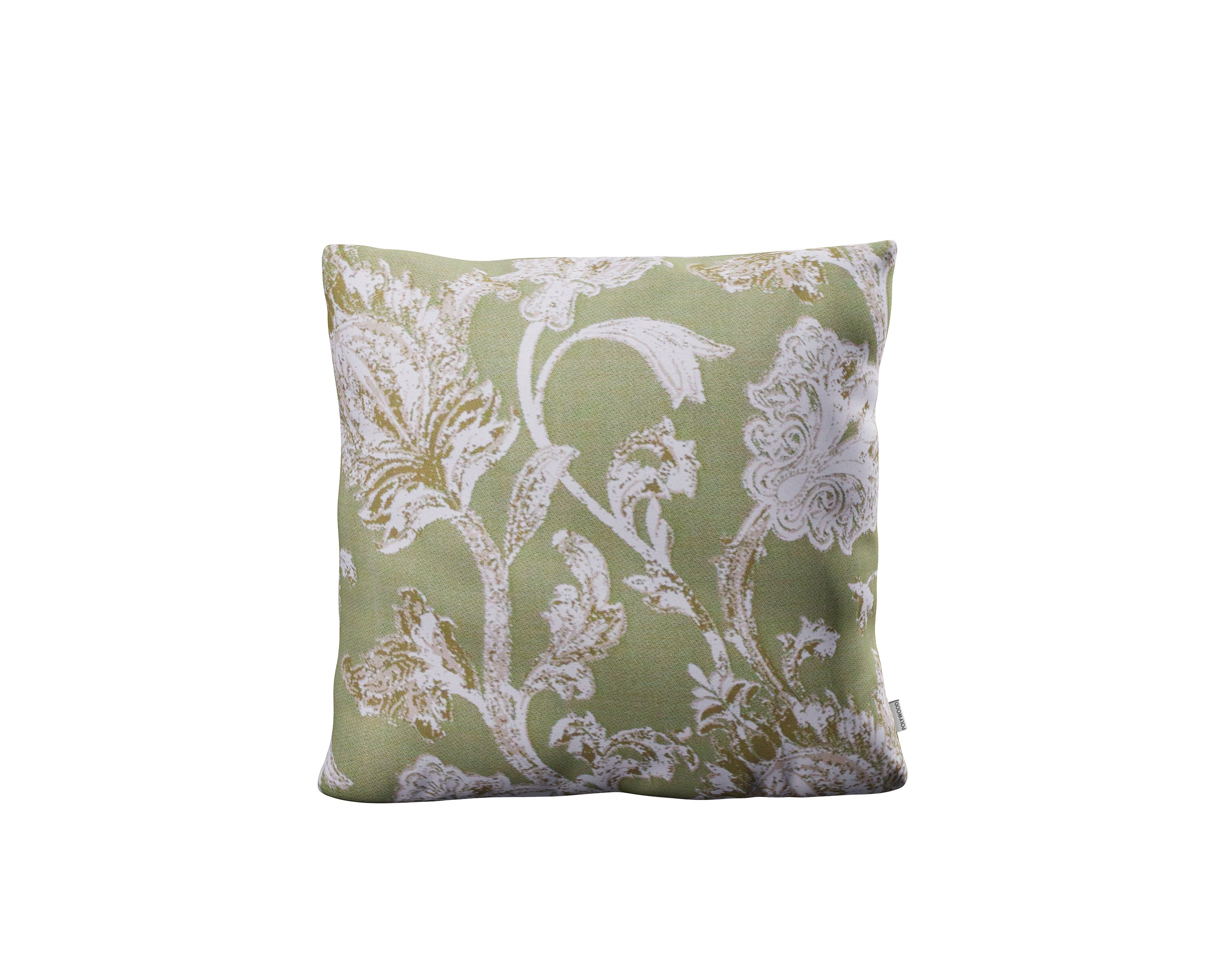 18" Outdoor Throw Pillow in Botanical Garden Chartreuse