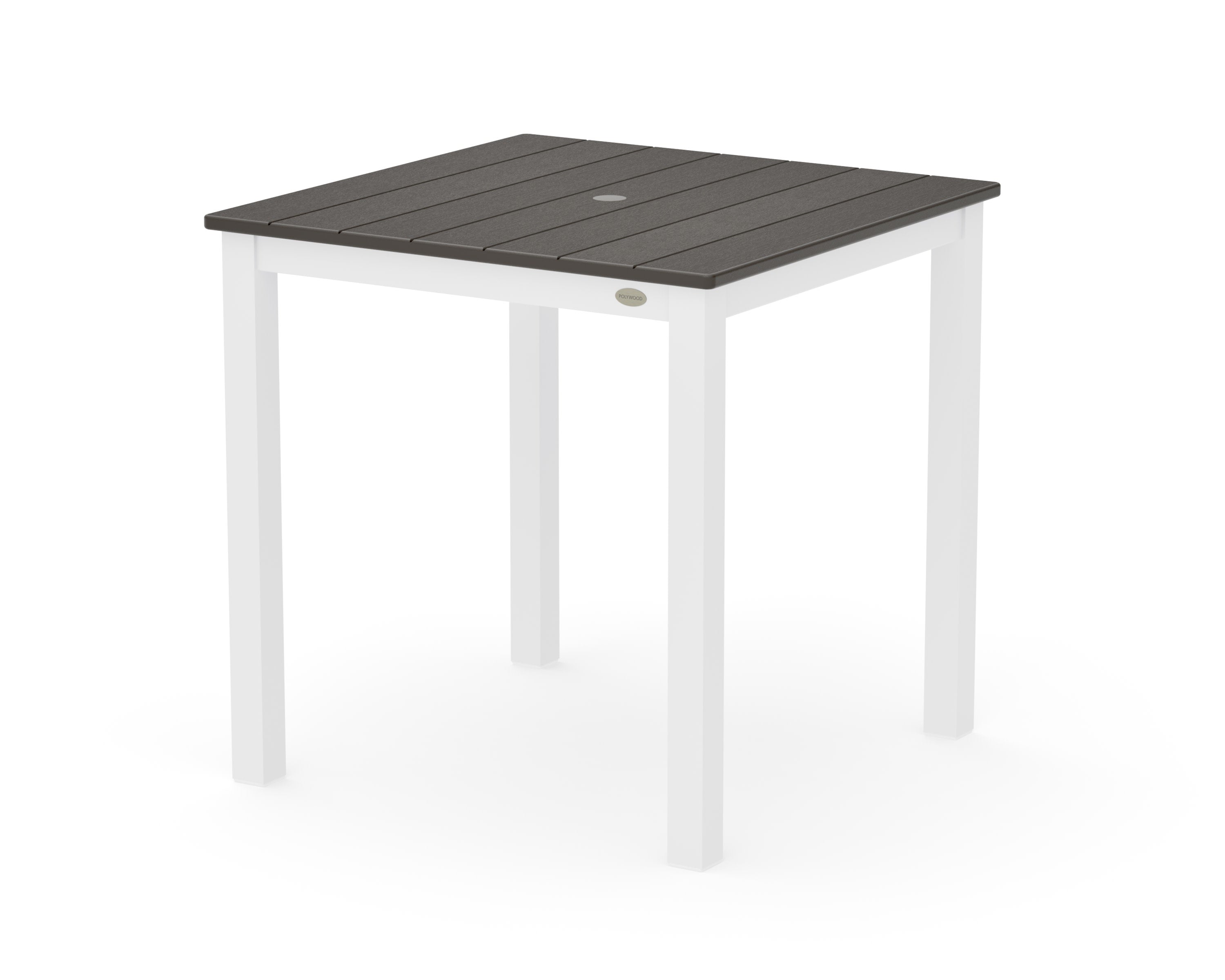 Main Street 30 x 30 Dining Table in White / Vintage Coffee