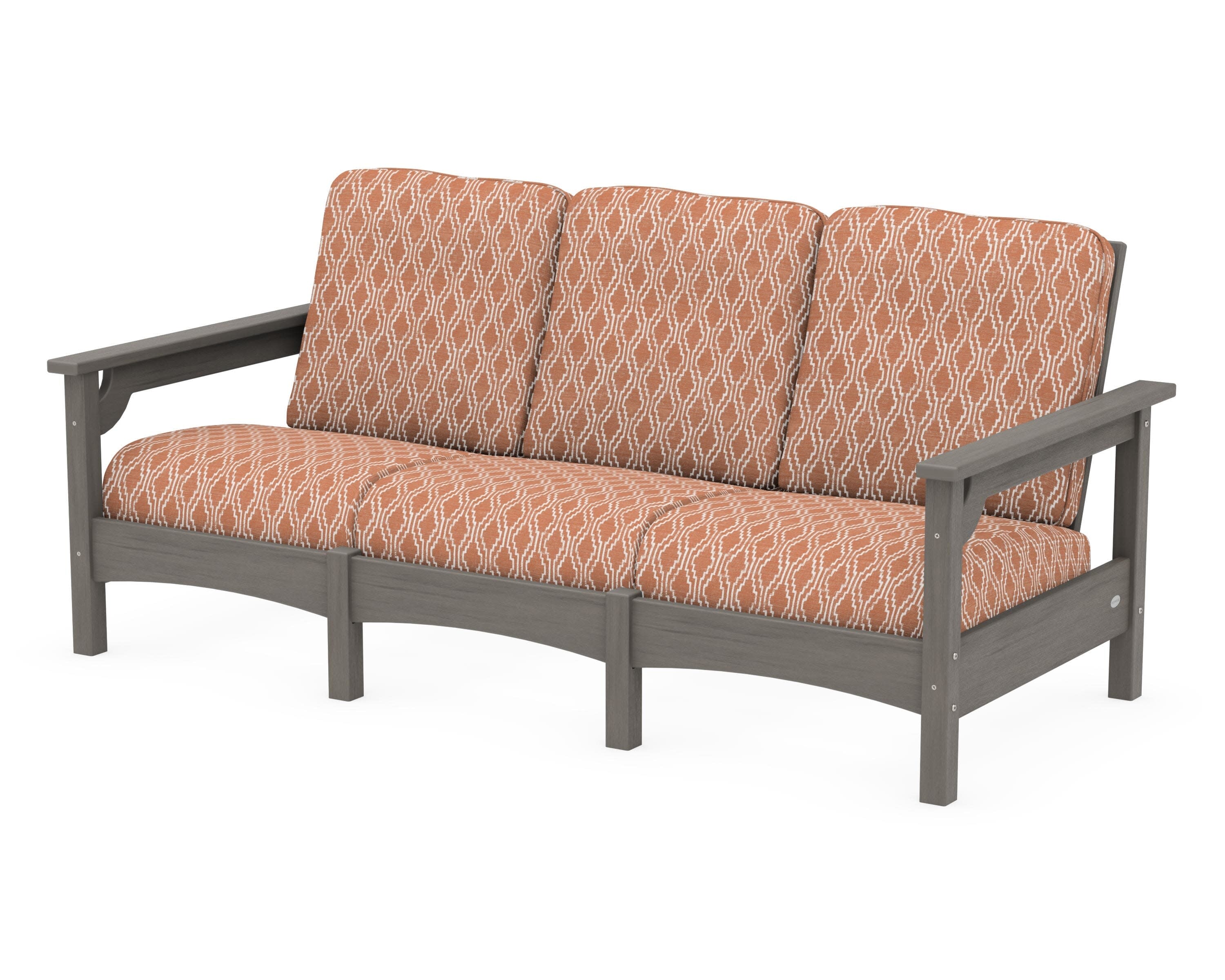 Club Sofa in Driftwood / Solve Clay