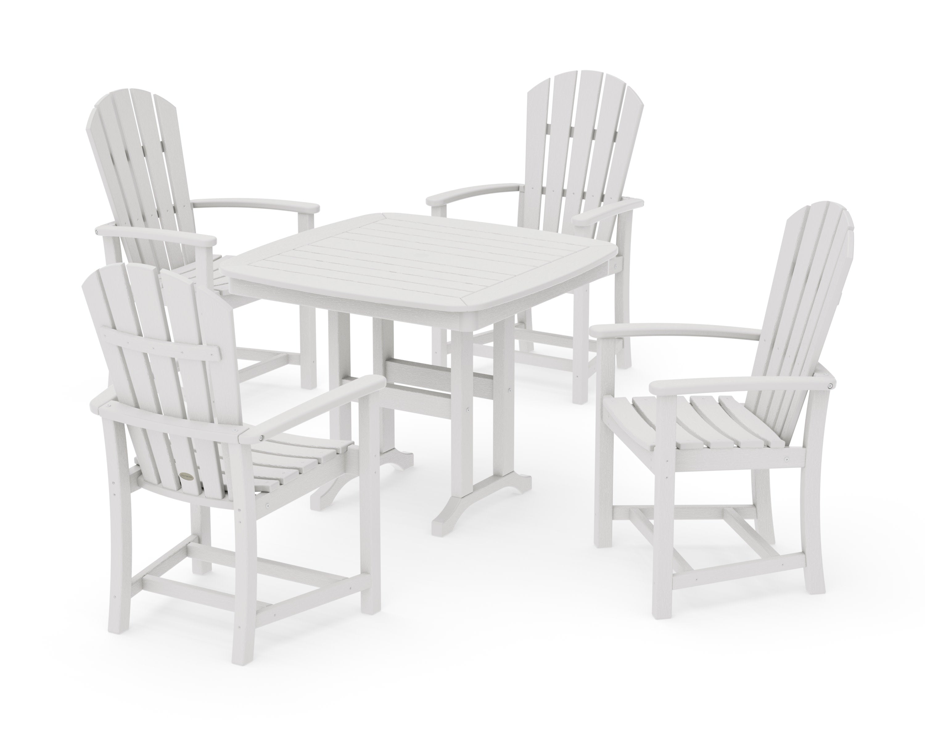 Palm Coast 5-Piece Dining Set in Vintage White