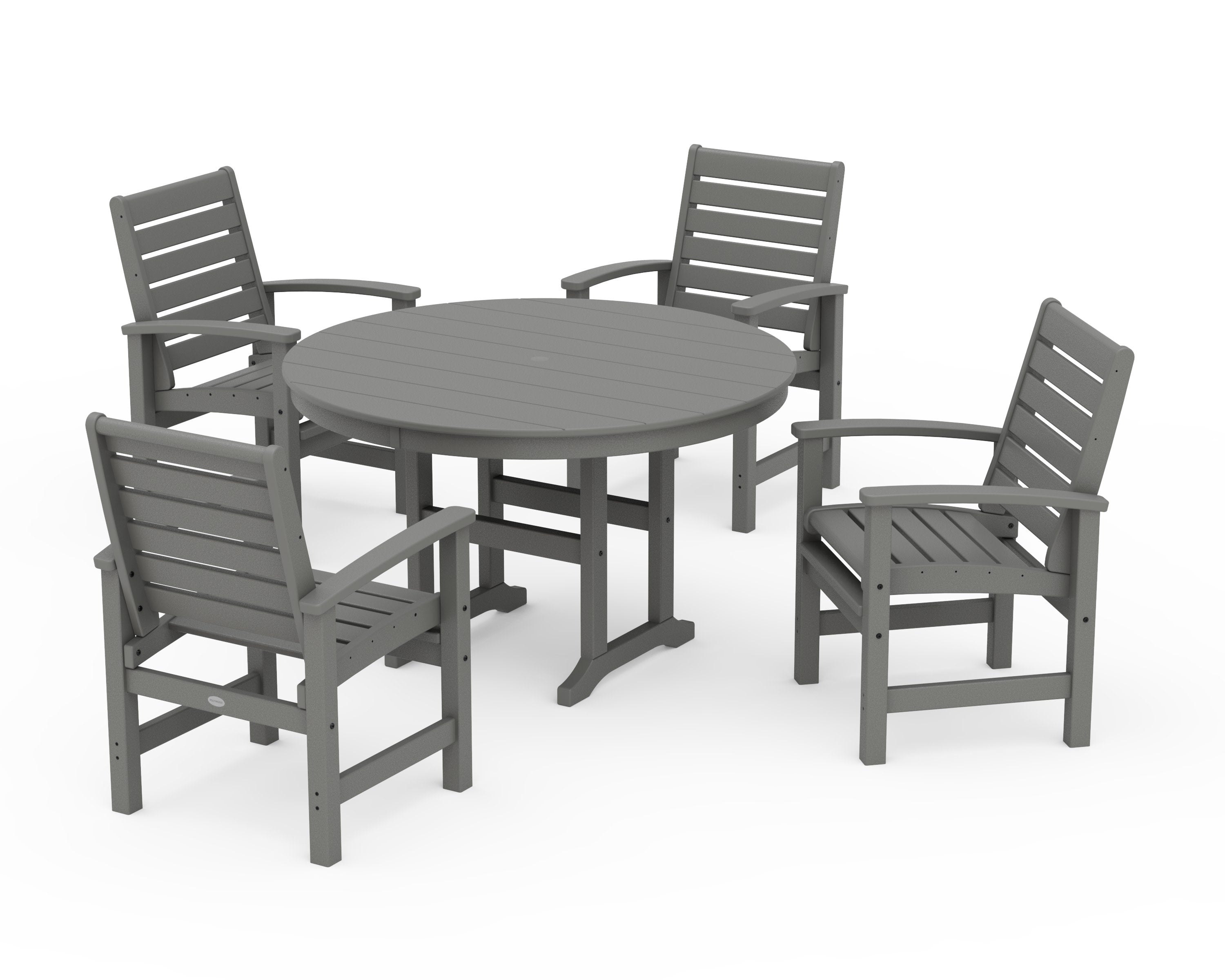 Signature 5-Piece Round Farmhouse Dining Set