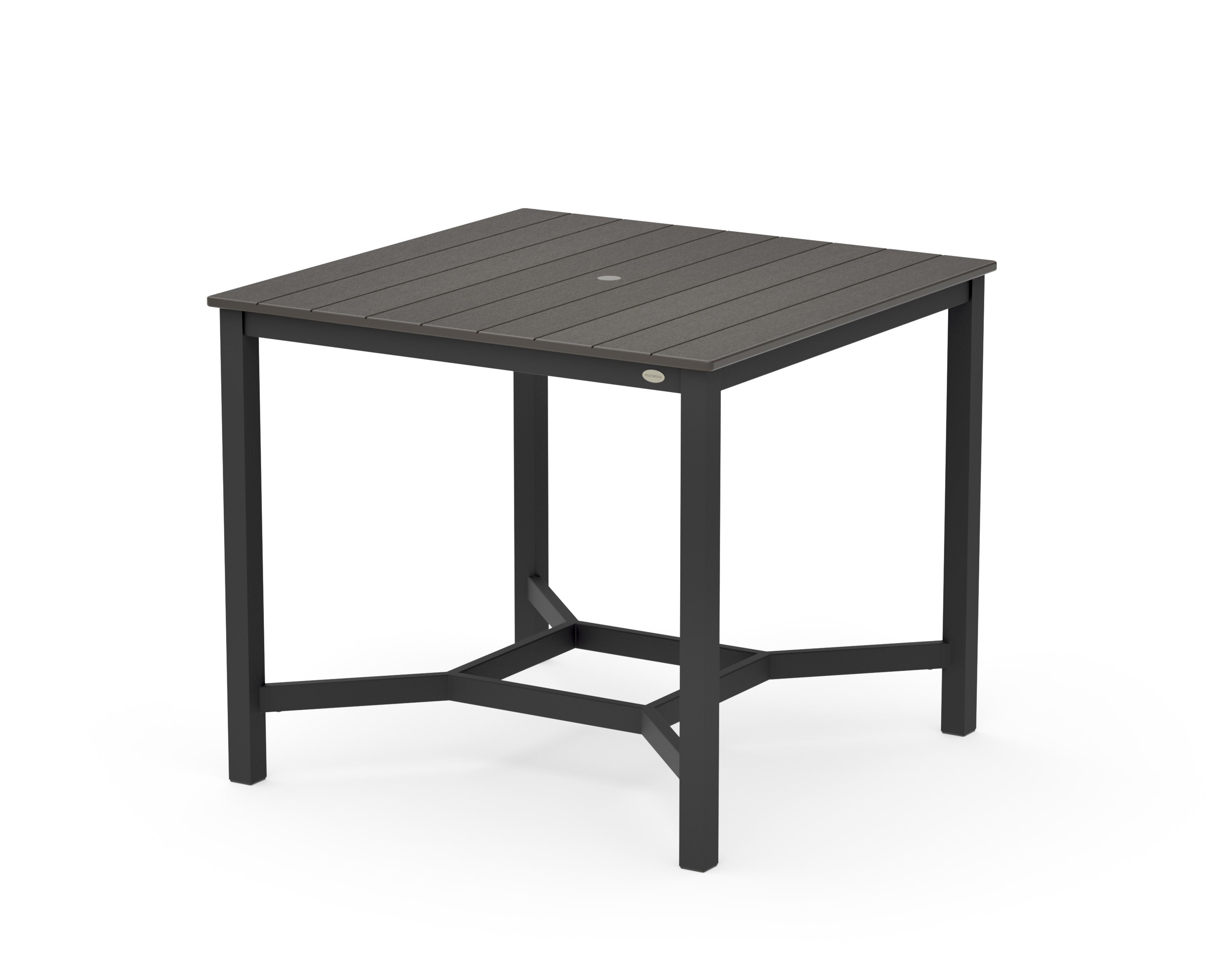 Main Street 42 x 42 Counter Table in Black / Vintage Coffee