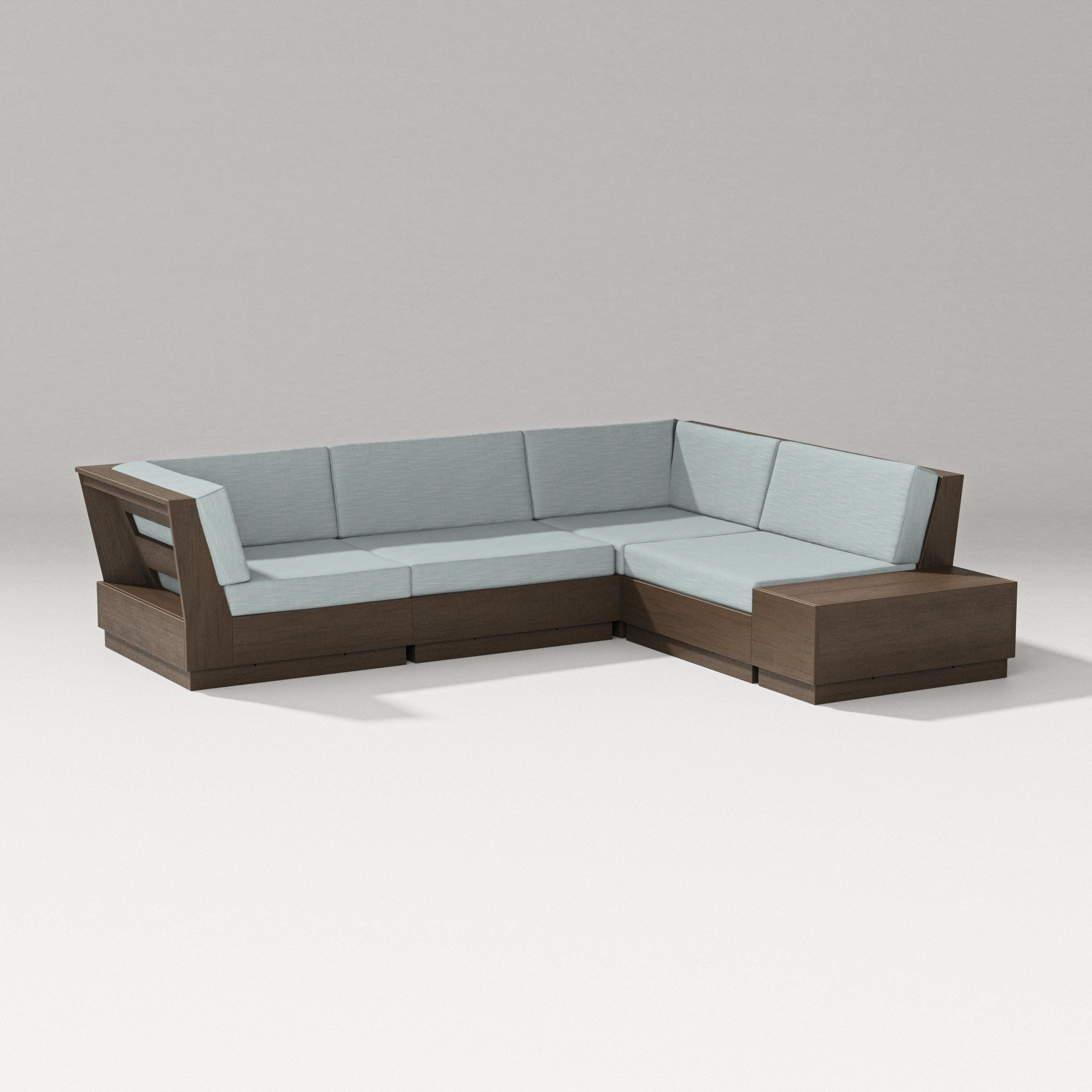 Elevate Corner Sectional in Kona / Soothe Mist