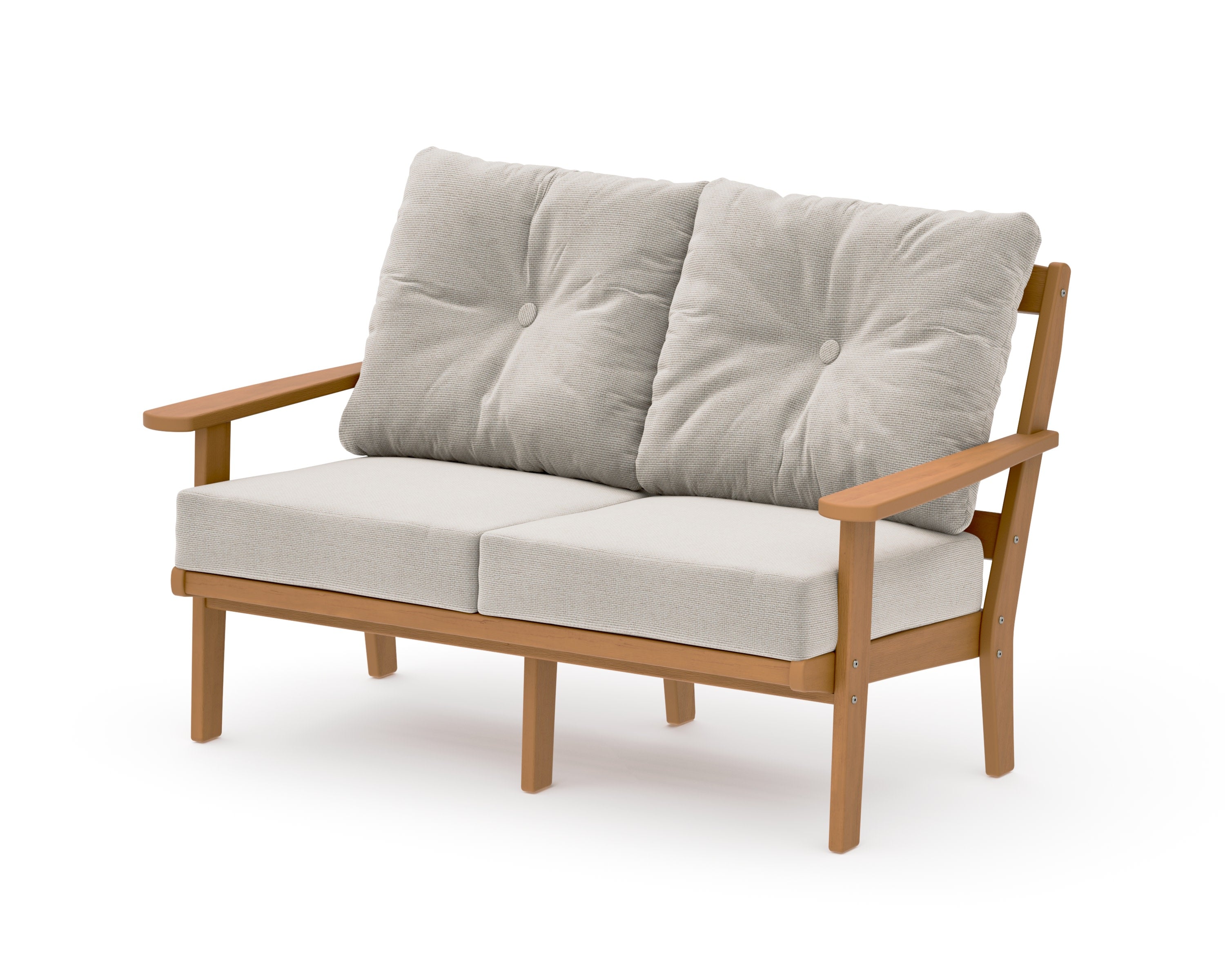 Mission Deep SeatingLoveseat in Natural / Dune Burlap