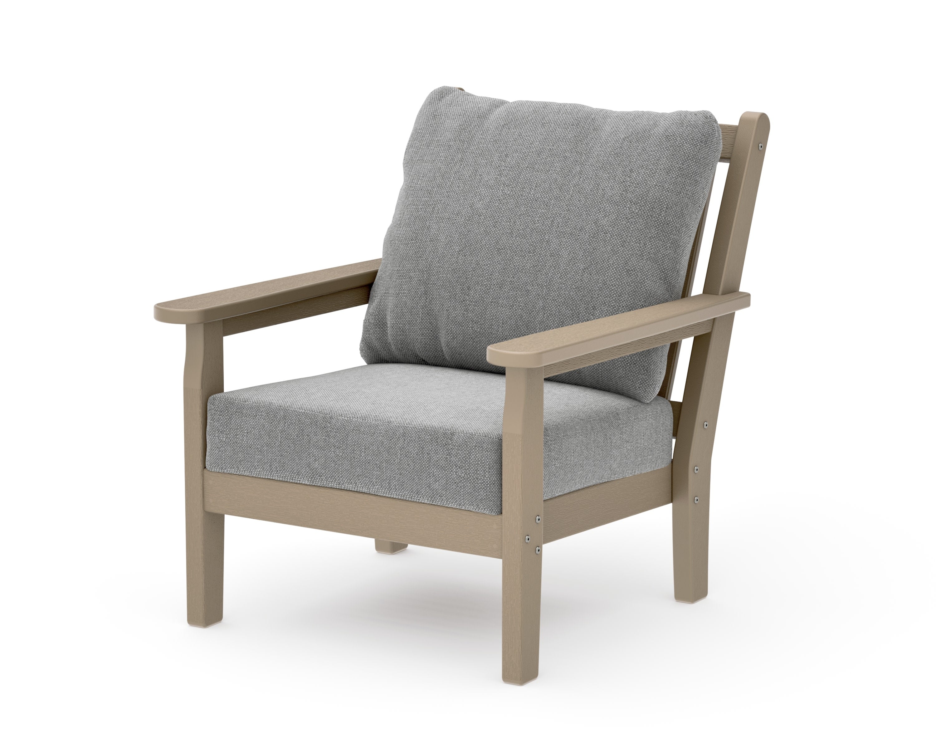 Chippendale Deep Seating Chair in Vintage Sahara / Grey Mist
