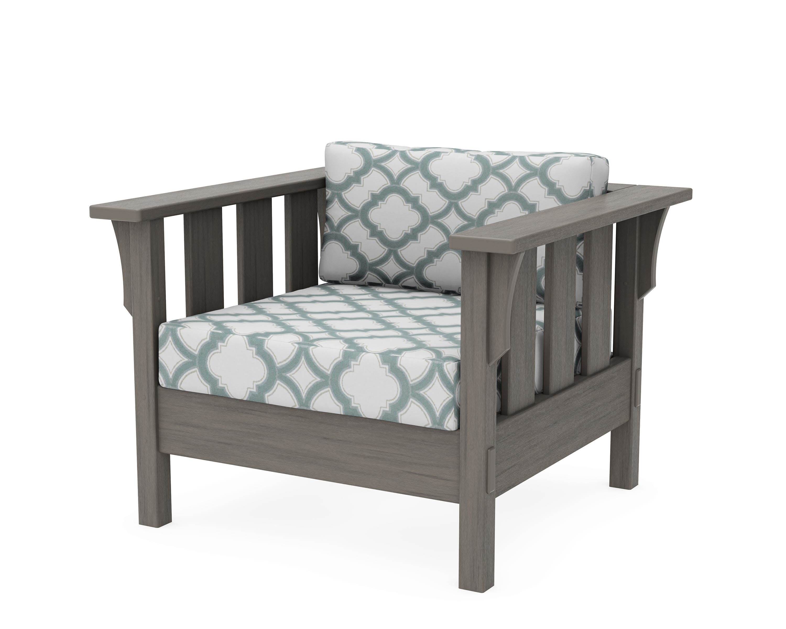 Acadia Deep Seating Chair in Driftwood / Trellis Glacier Spa