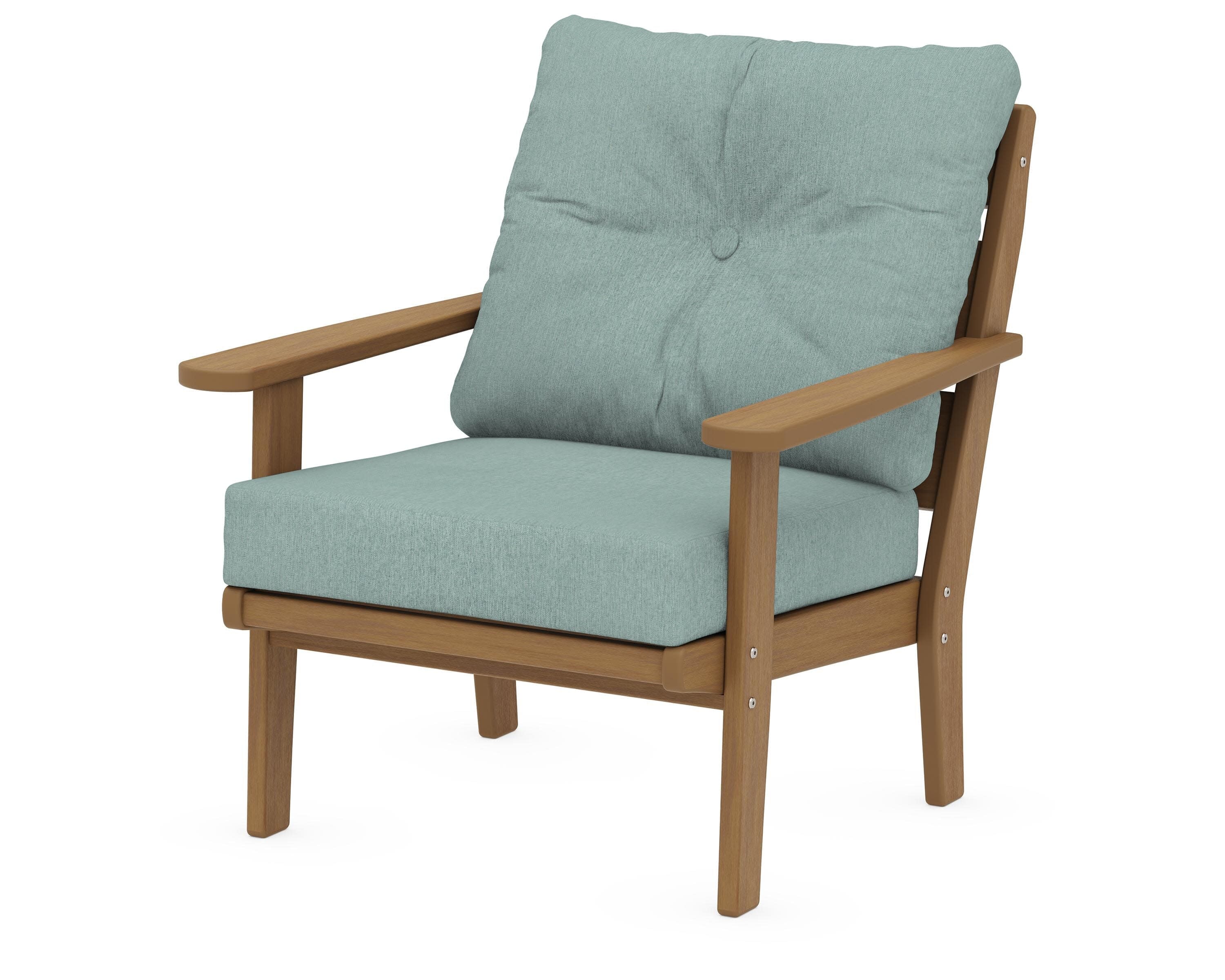 Lakeside Deep Seating Chair in Natural / Glacier Spa