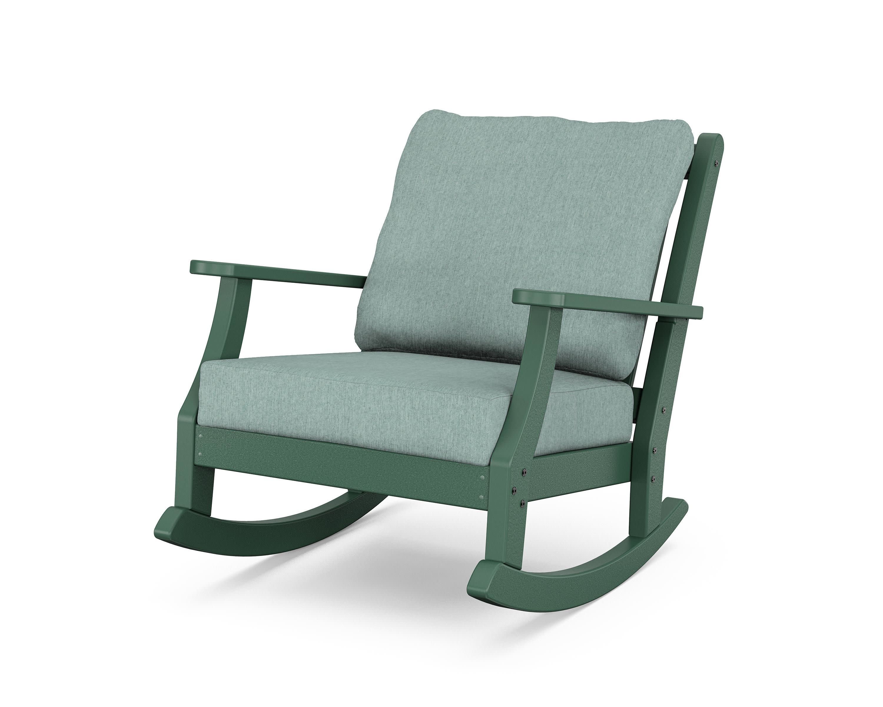 Wovendale Deep Seating Rocking Chair in Green / Glacier Spa