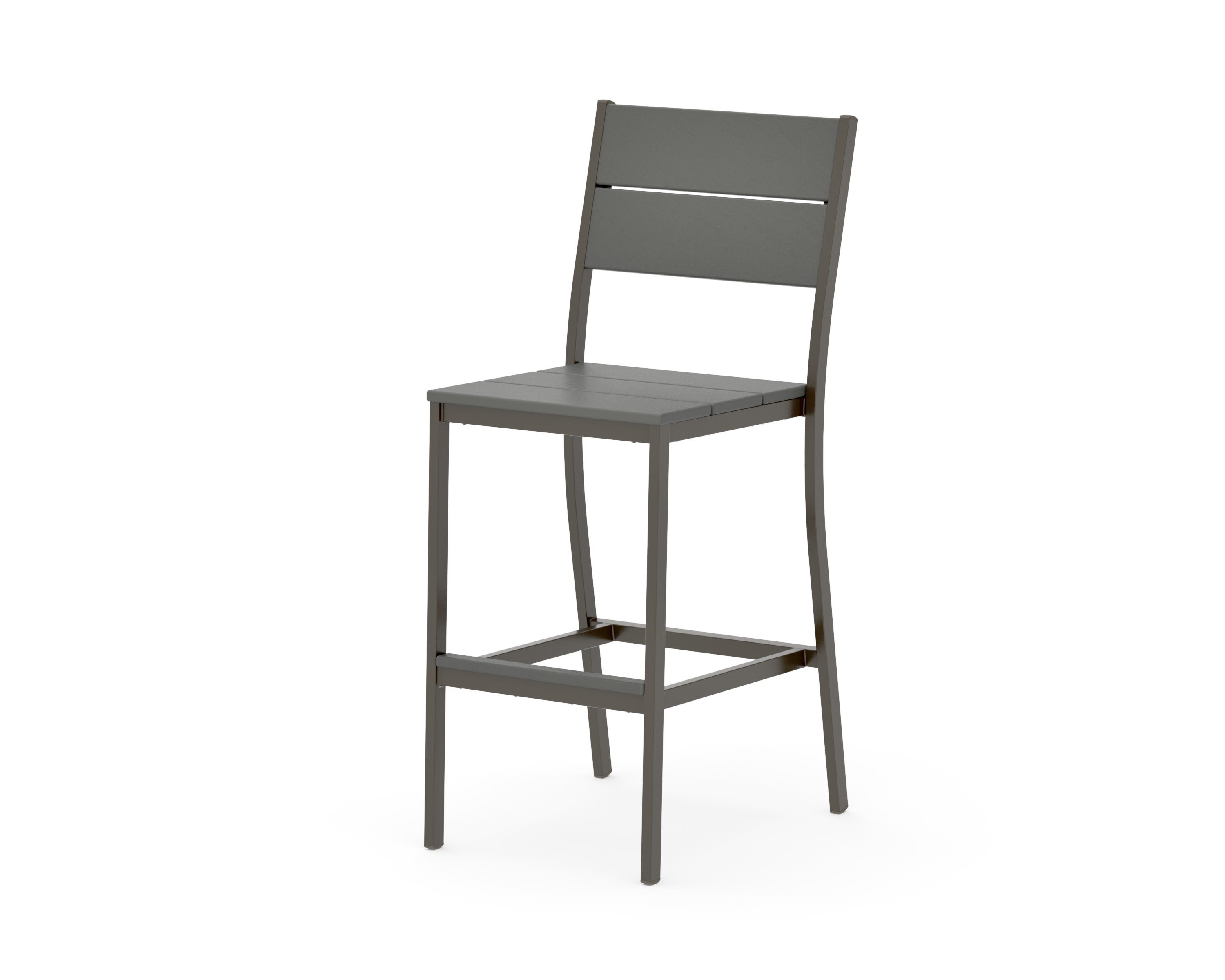 Main Street Bar Side Chair in Bronze / Slate Grey