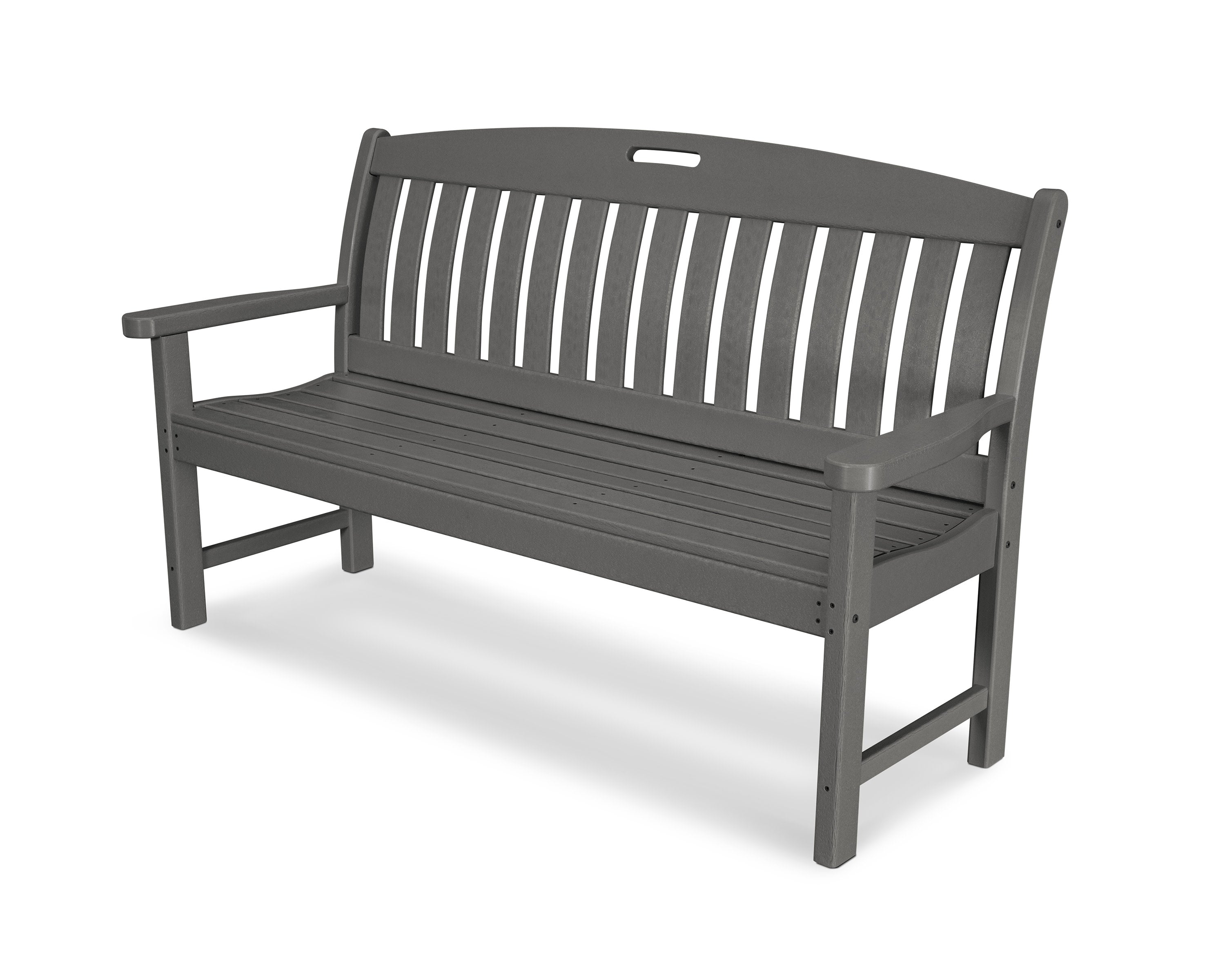Nautical 60" Bench in Slate Grey