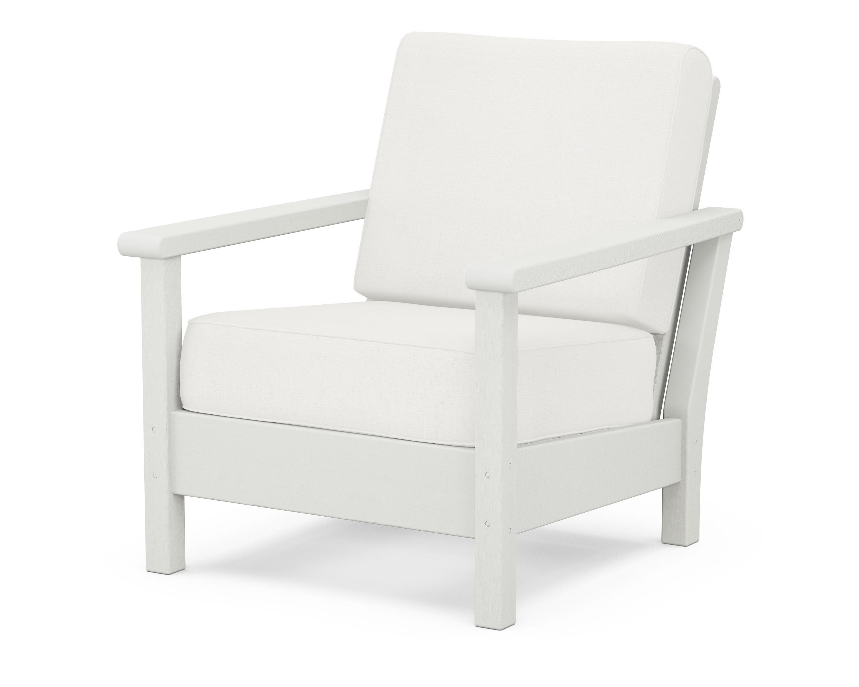 Harbour Deep Seating Chair in Vintage White / Natural Linen