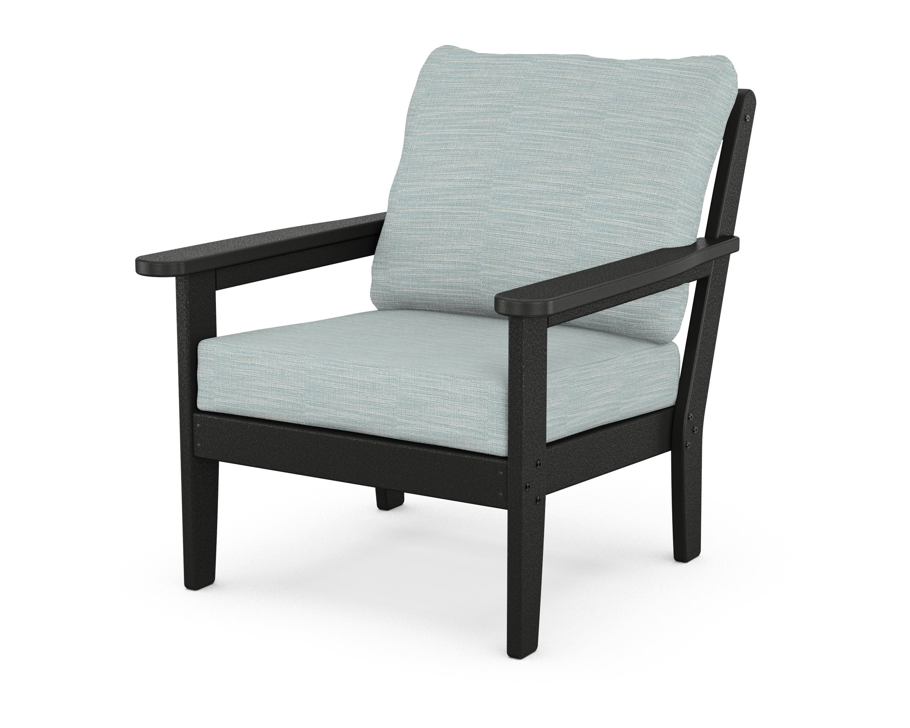 Cottage Deep Seating Chair in Black / Soothe Mist