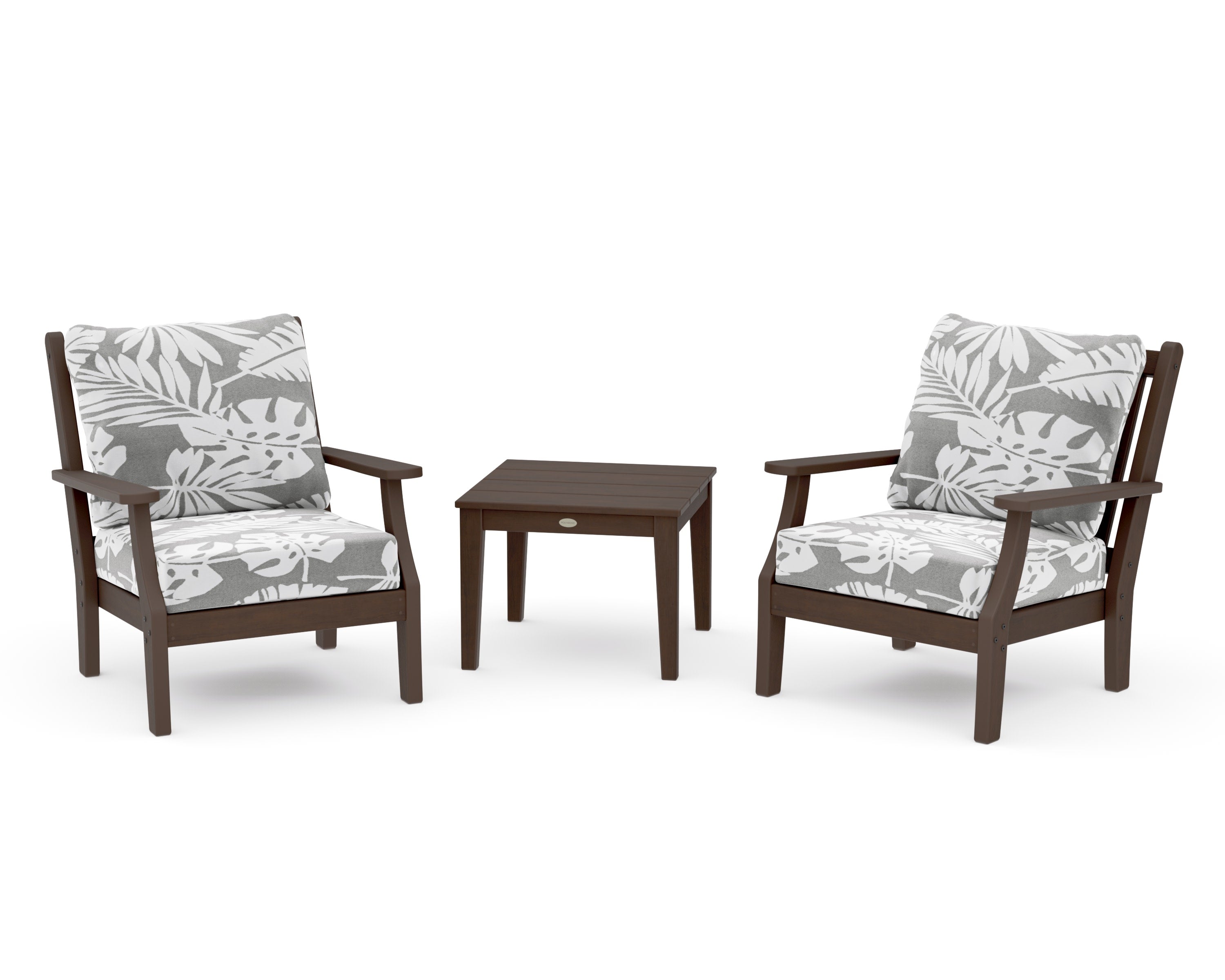 Wovendale 3-Piece Deep Seating Set in Kona / Leaf Grey Mist