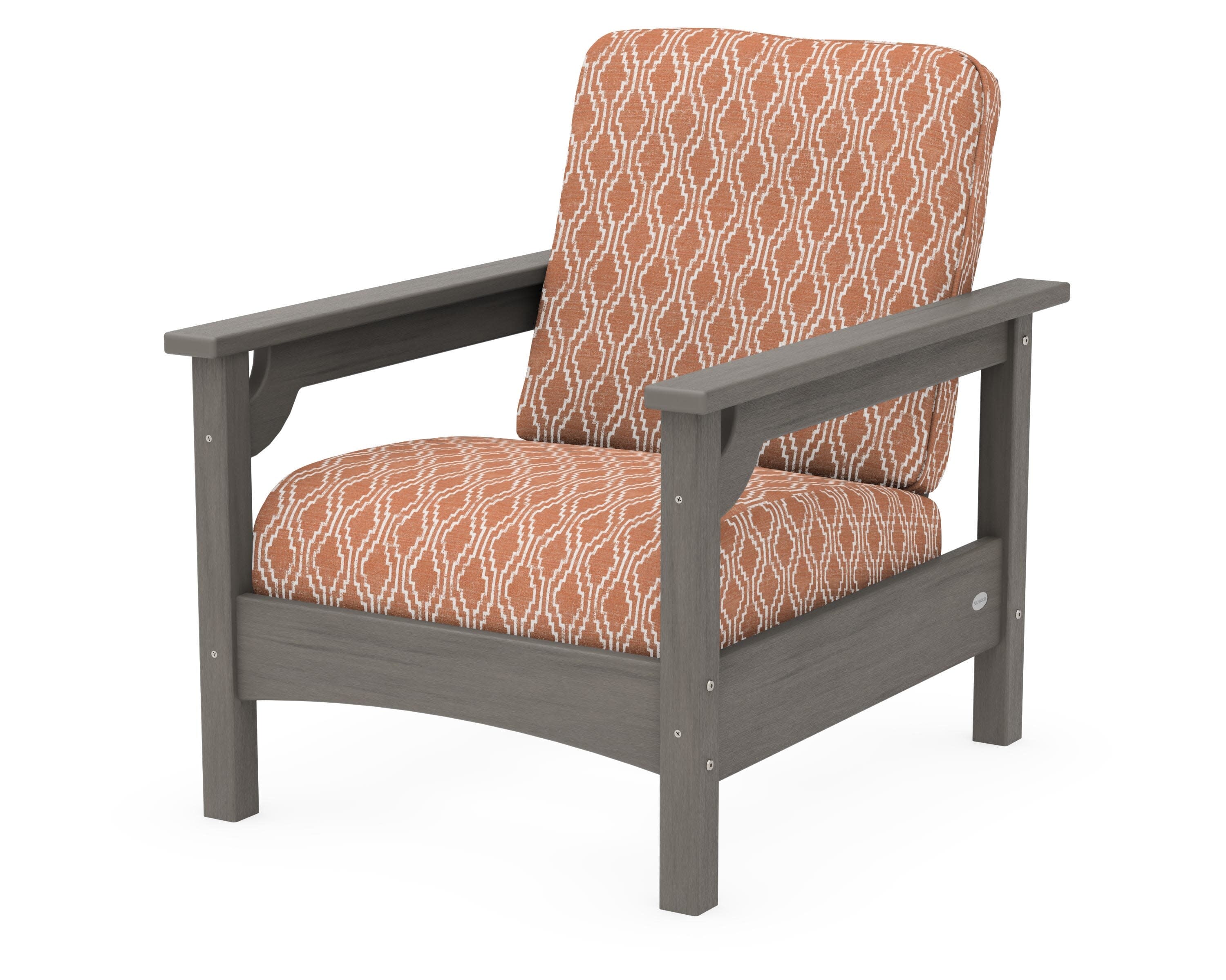 Club Chair in Driftwood / Solve Clay