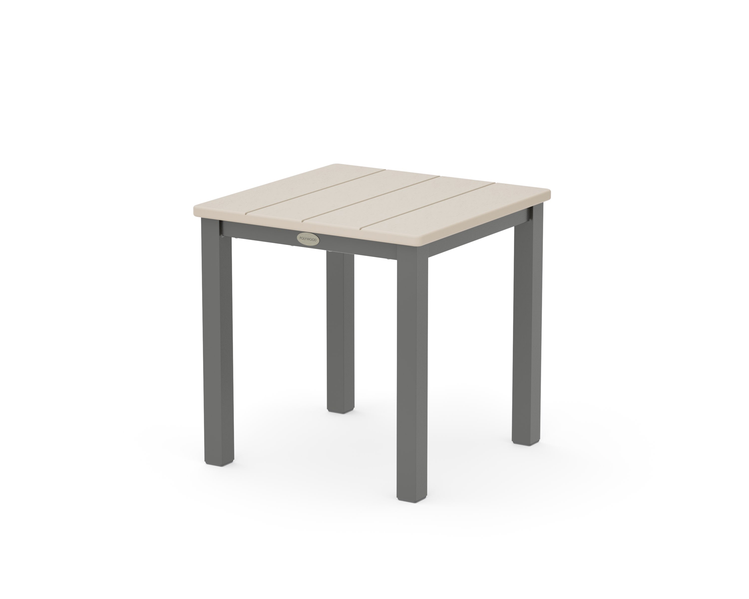 Main Street 18" Side Table in Charcoal / Sand