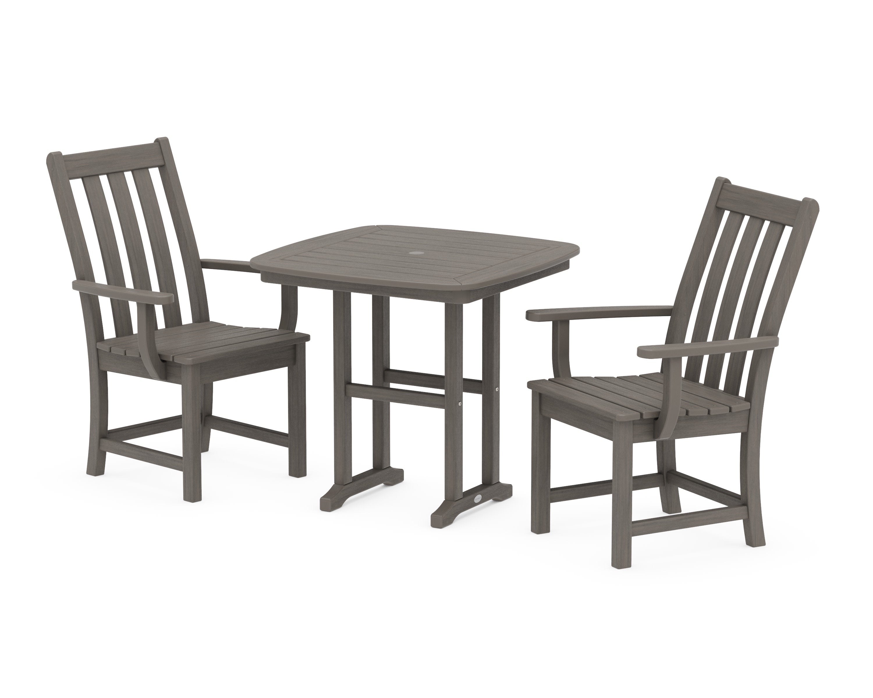 Vineyard 3-Piece Dining Set in Driftwood