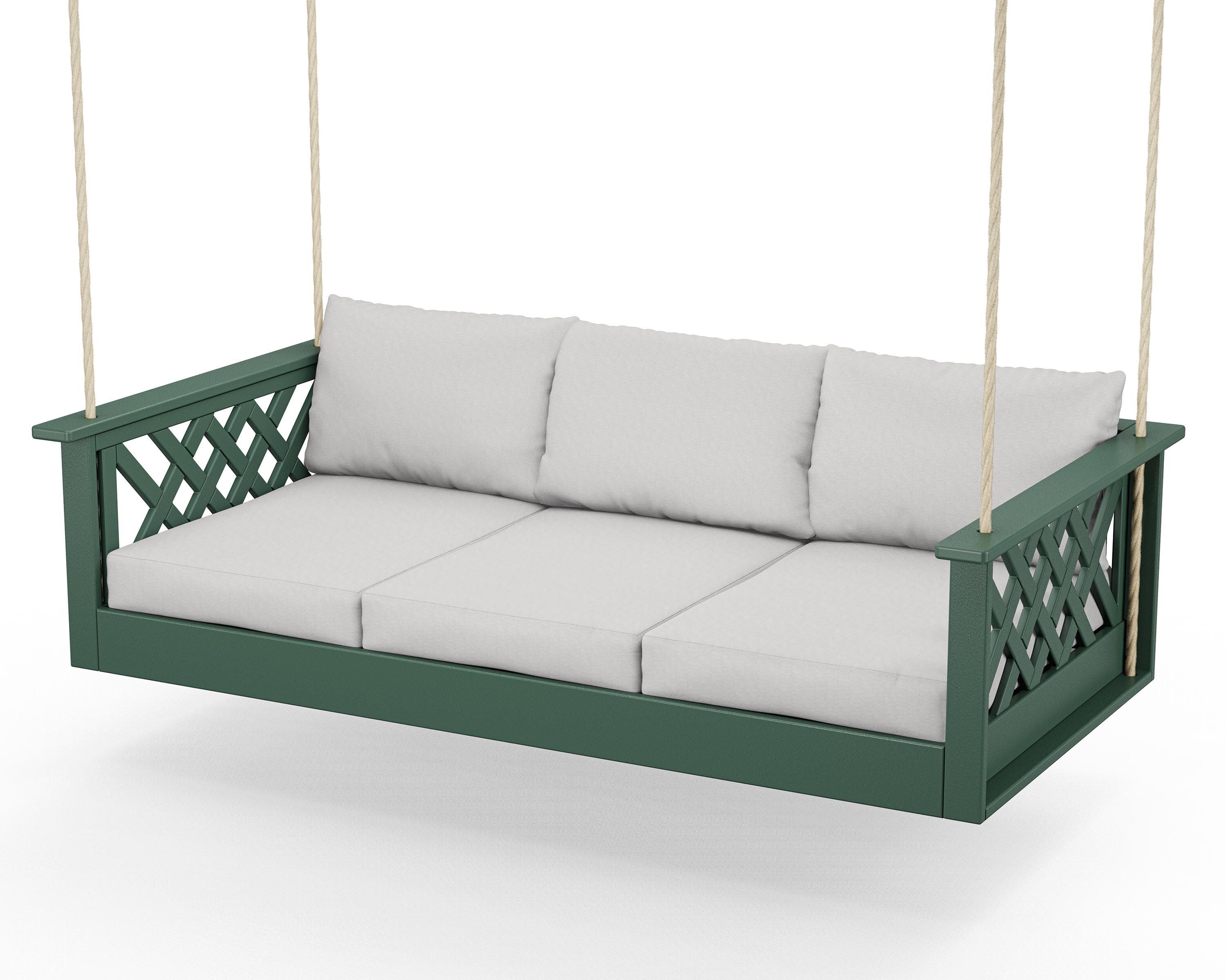 Wovendale Daybed Swing in Green / Diamond in the Rough