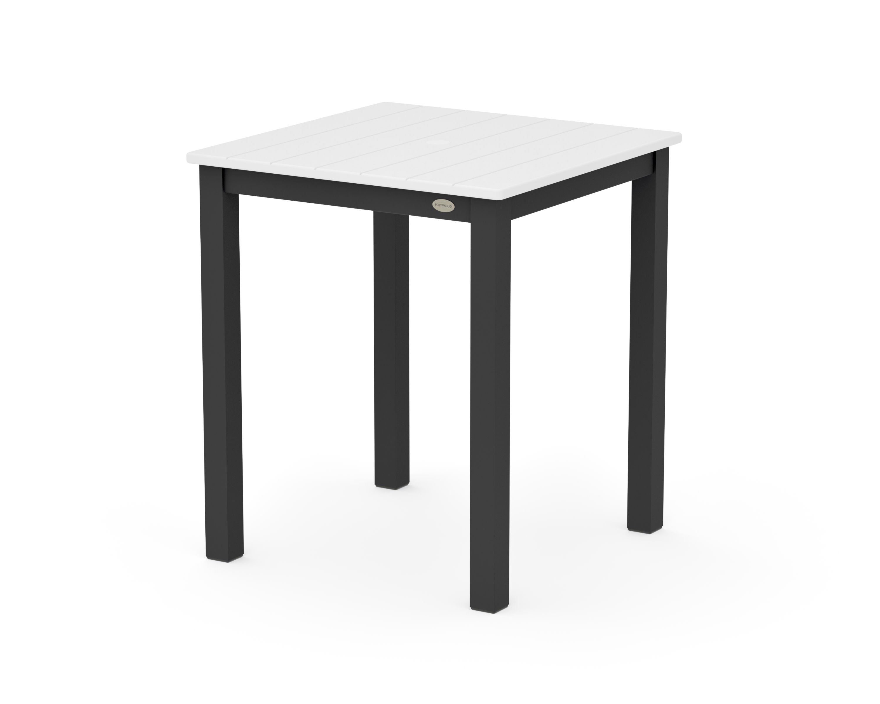 Main Street 26 x 26 Dining Table in Black / White