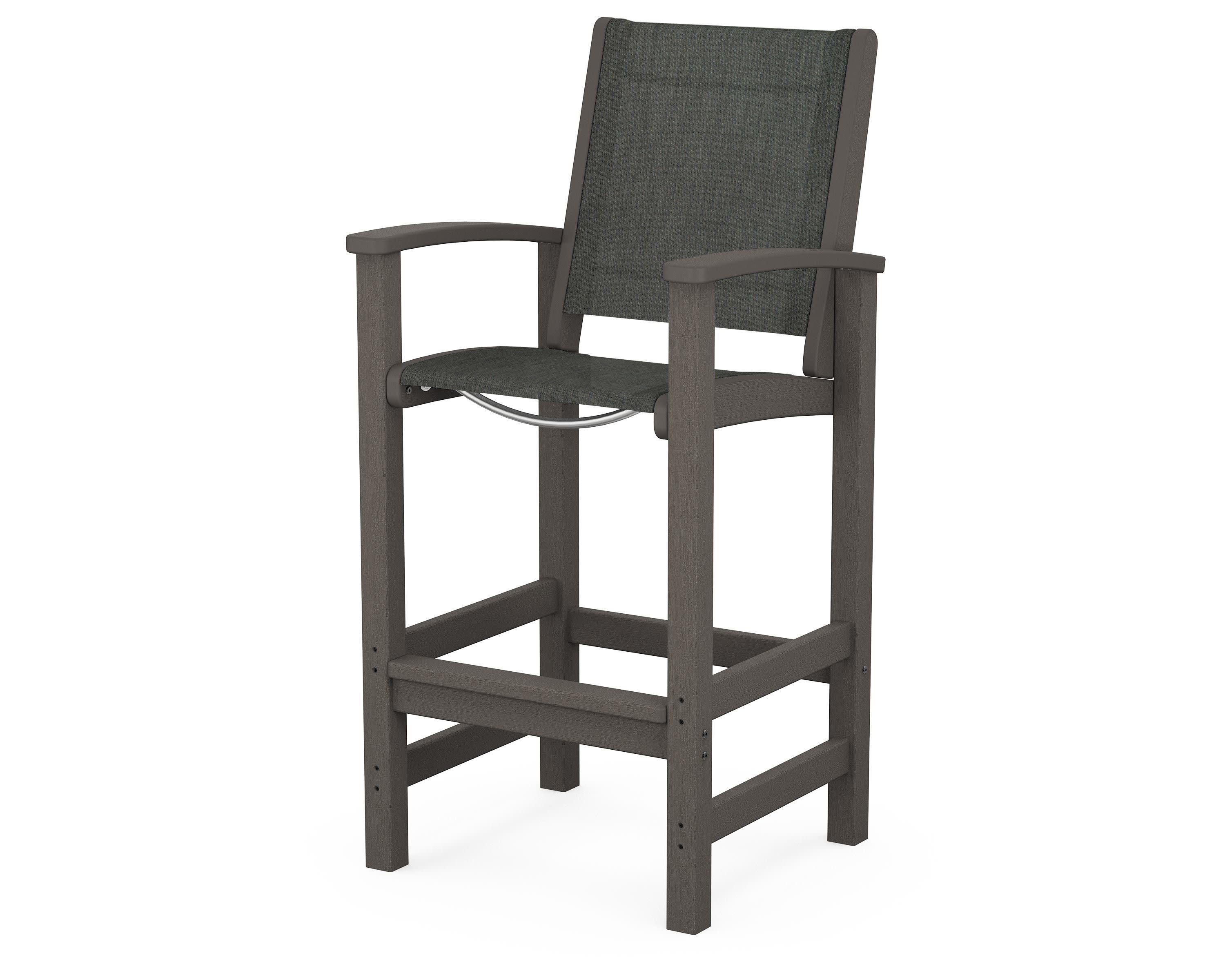 Coastal Bar Chair in Vintage Coffee / Ember Sling