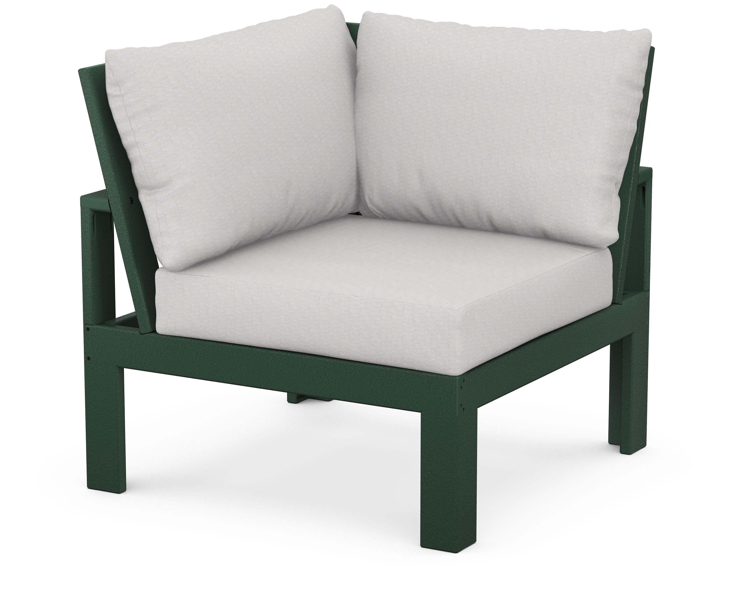 Modular Corner Chair in Green / Diamond in the Rough
