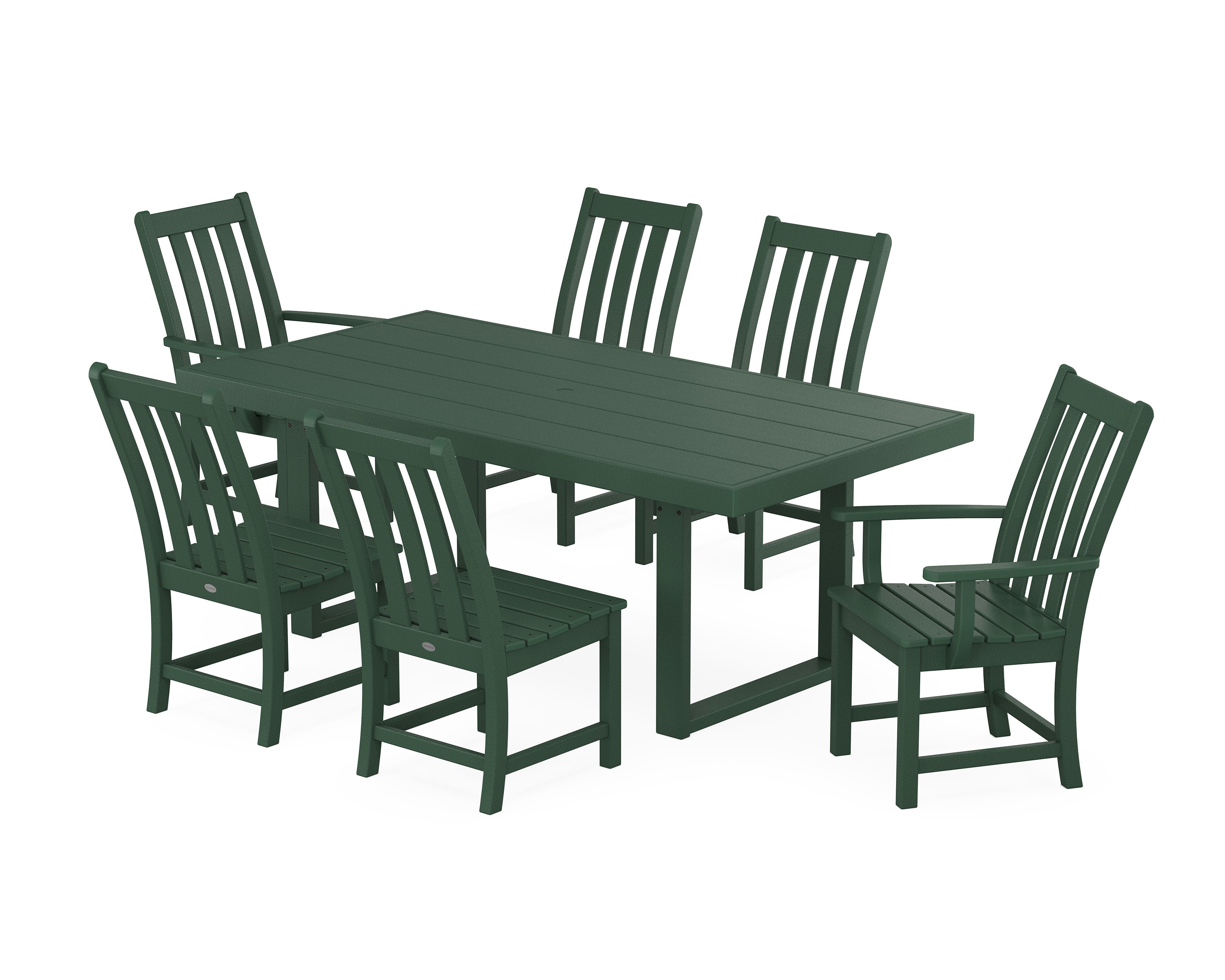 Vineyard 7-Piece Dining Set in Green