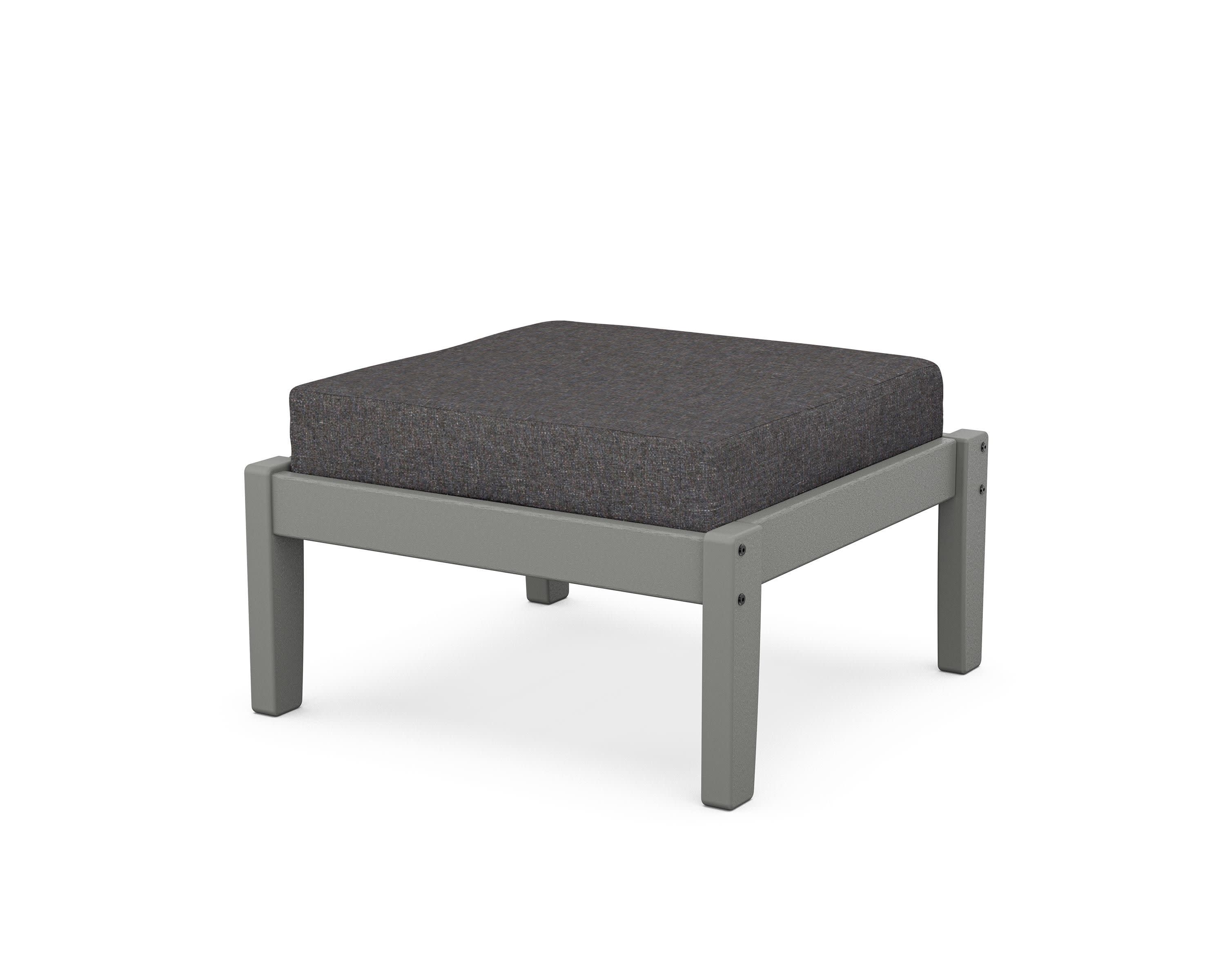 Deep Seating Ottoman in Slate Grey / Ash Charcoal