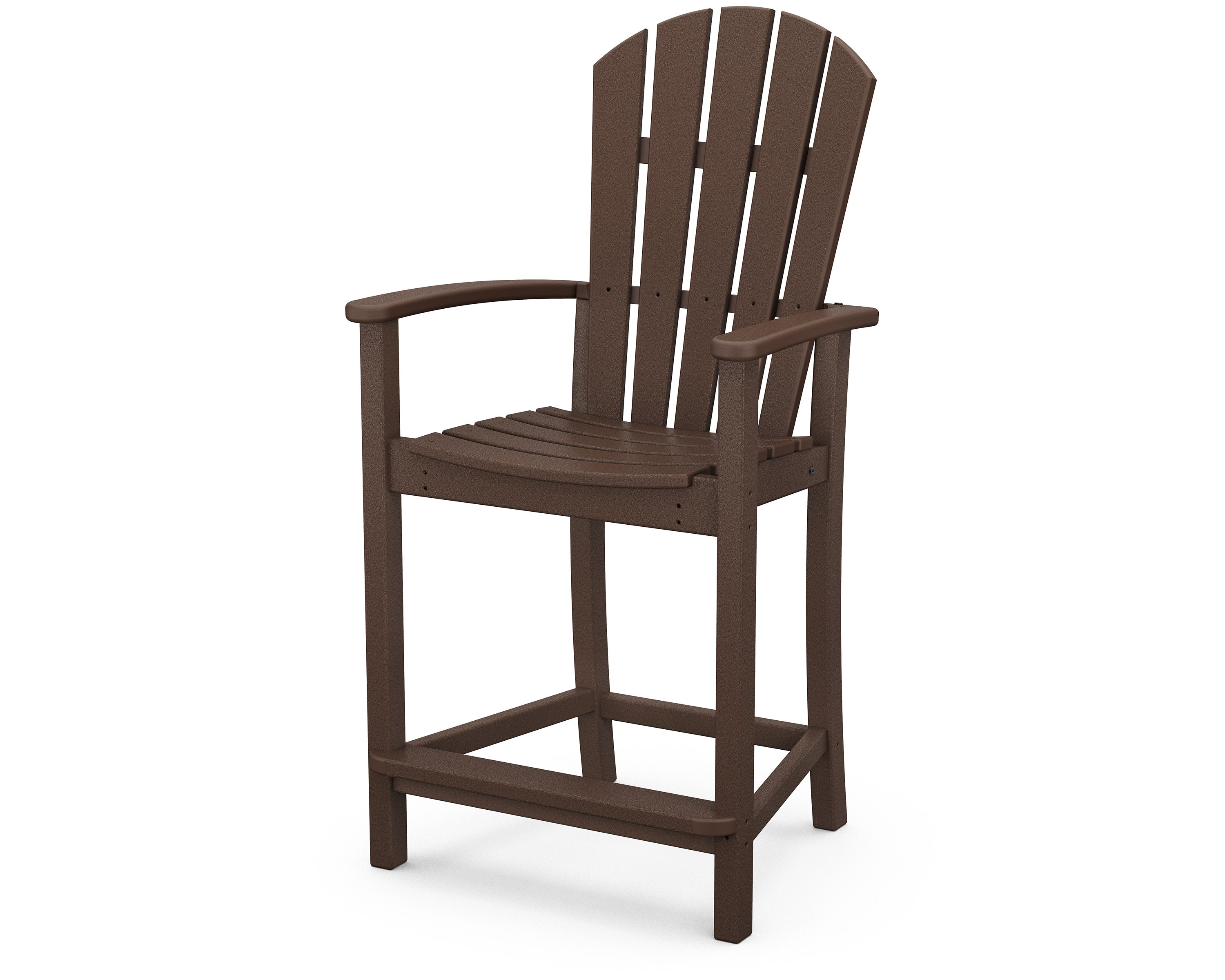 Palm Coast Counter Chair in Mahogany