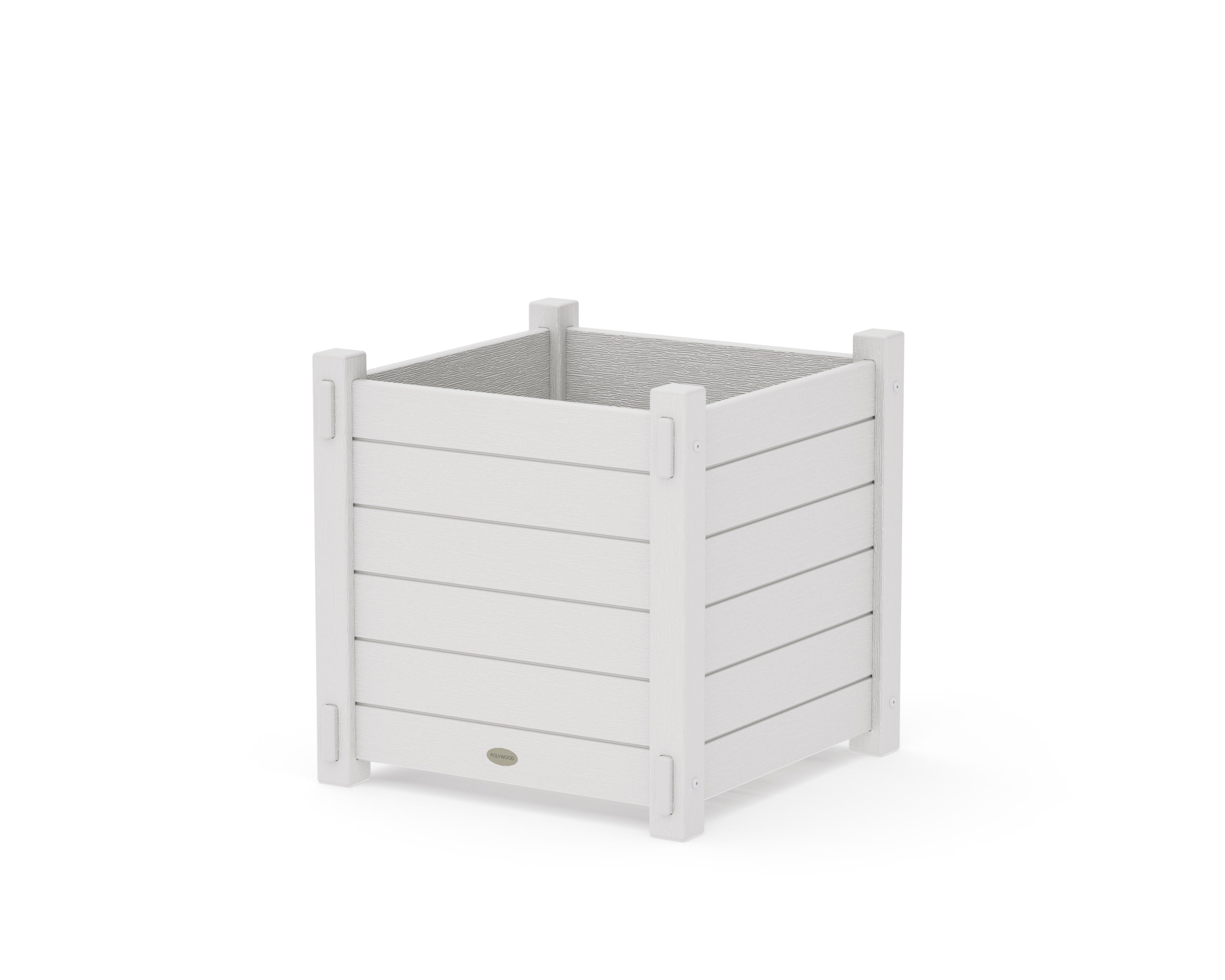 Nautical Large Square Planter Box in Vintage White