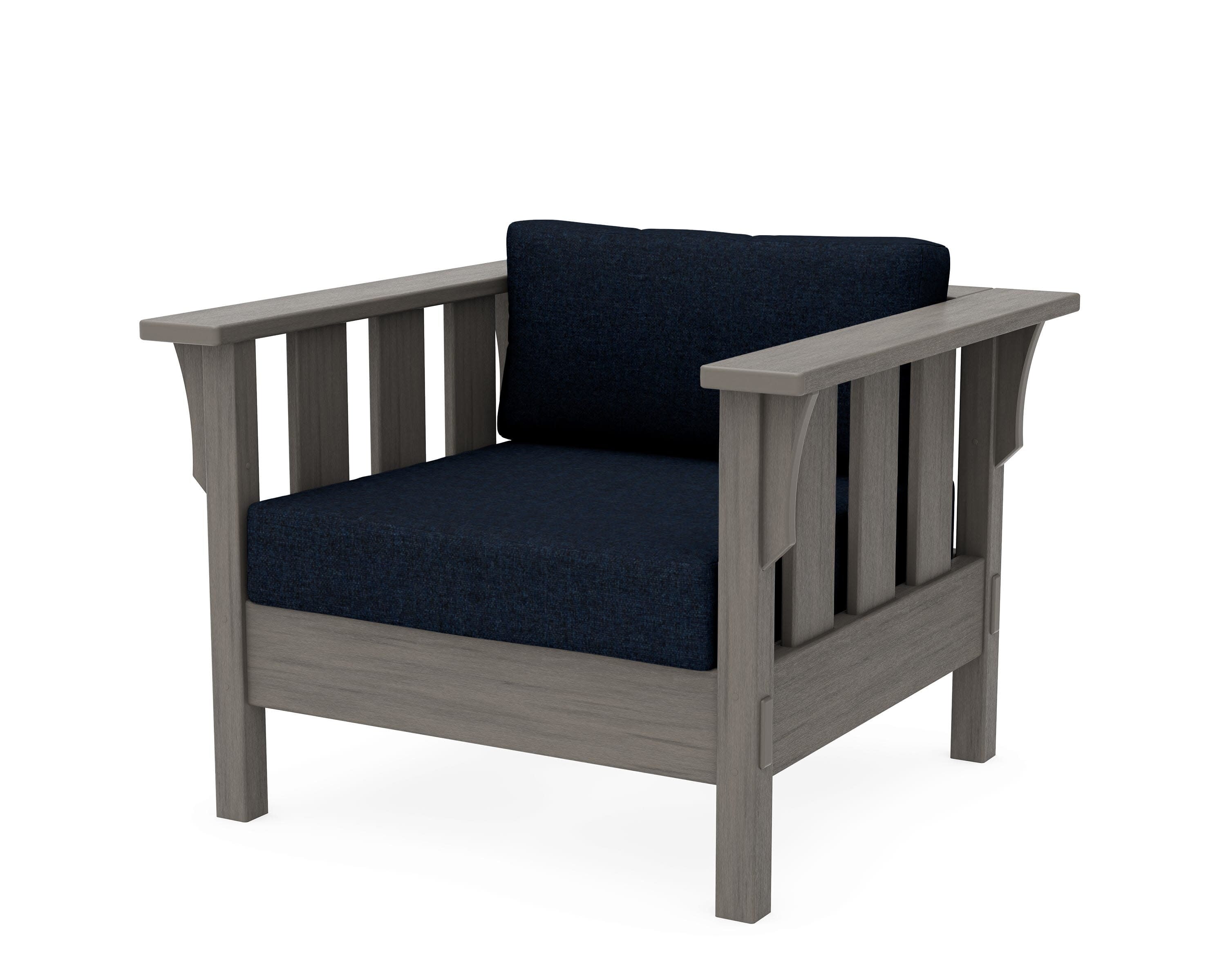 Acadia Deep Seating Chair in Driftwood / Marine Indigo