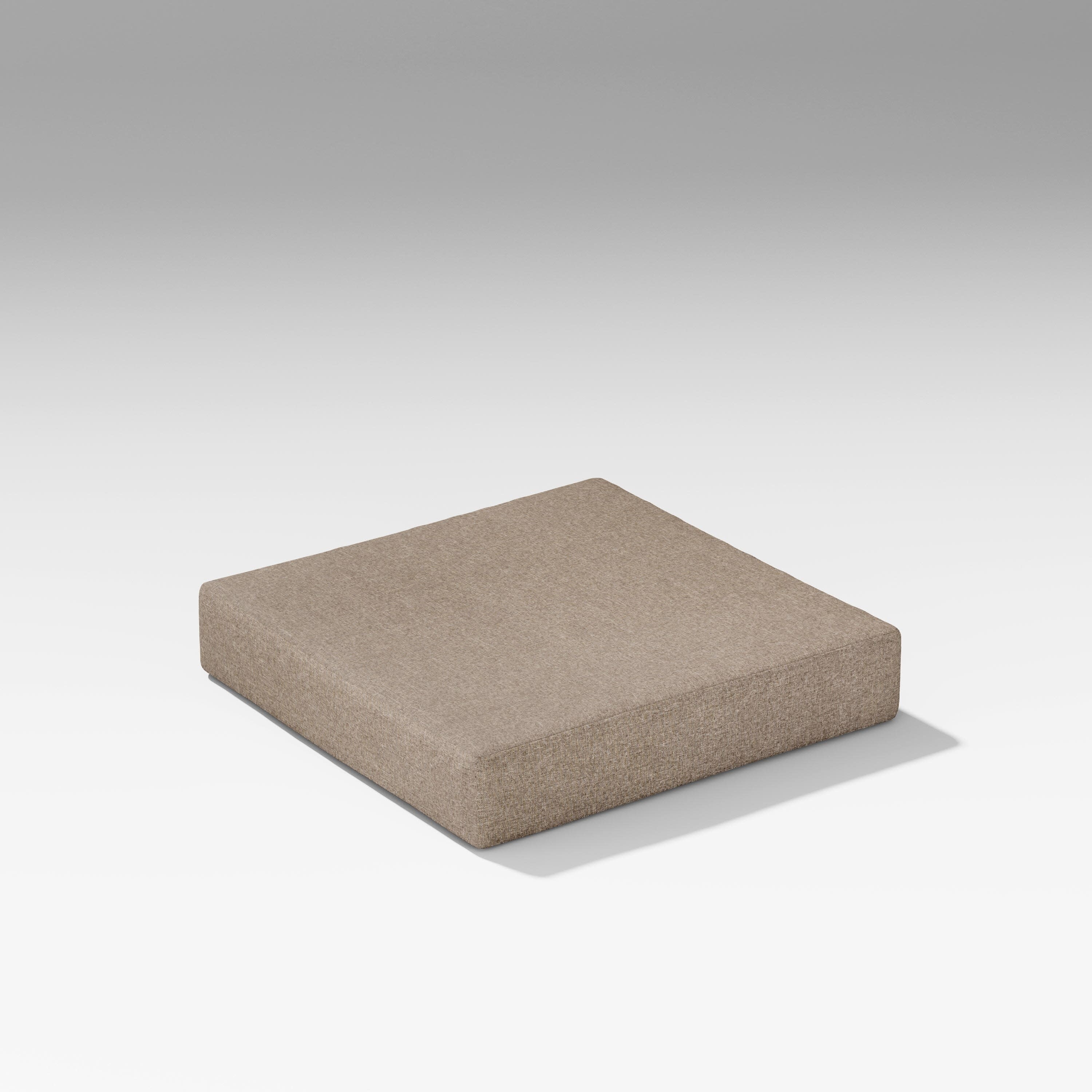 Latitude Modular Ottoman Seat Cushion in Spiced Burlap