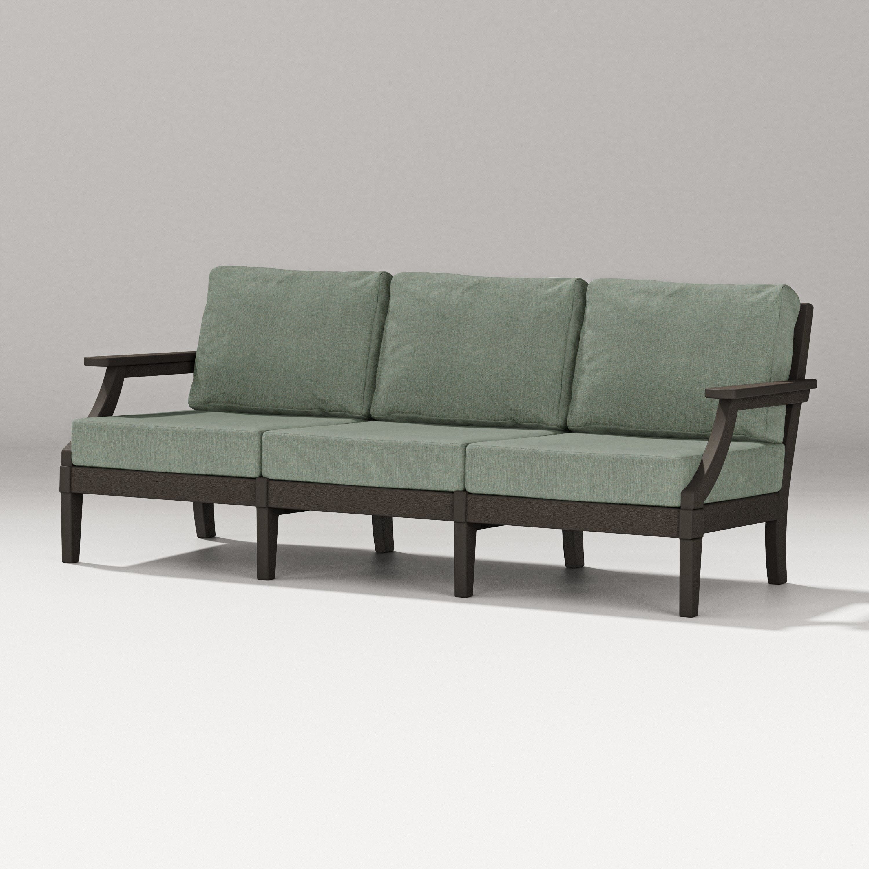 Estate Sofa in Vintage Coffee / Cast Sage