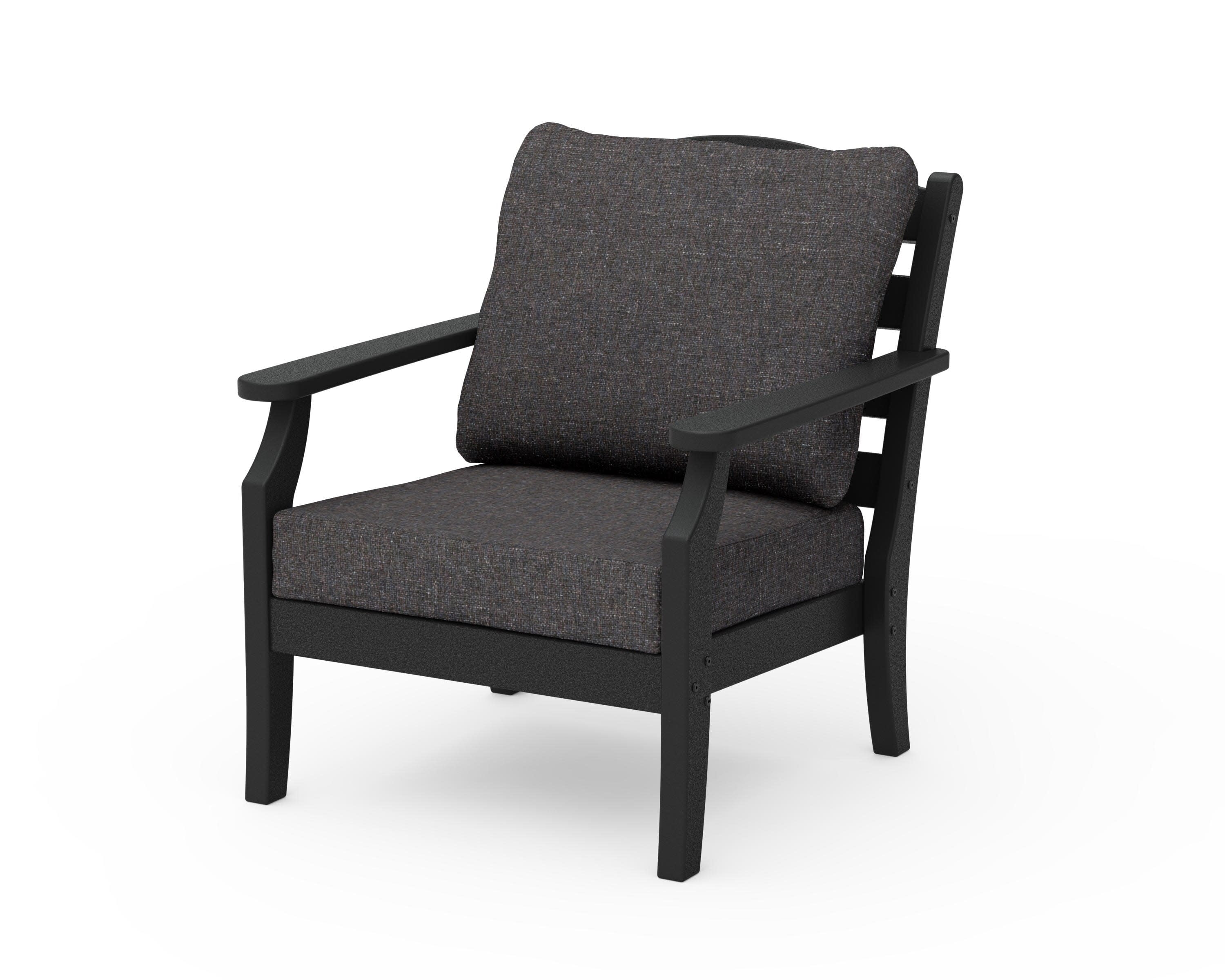 Savannah Deep Seating Chair in Black / Ash Charcoal