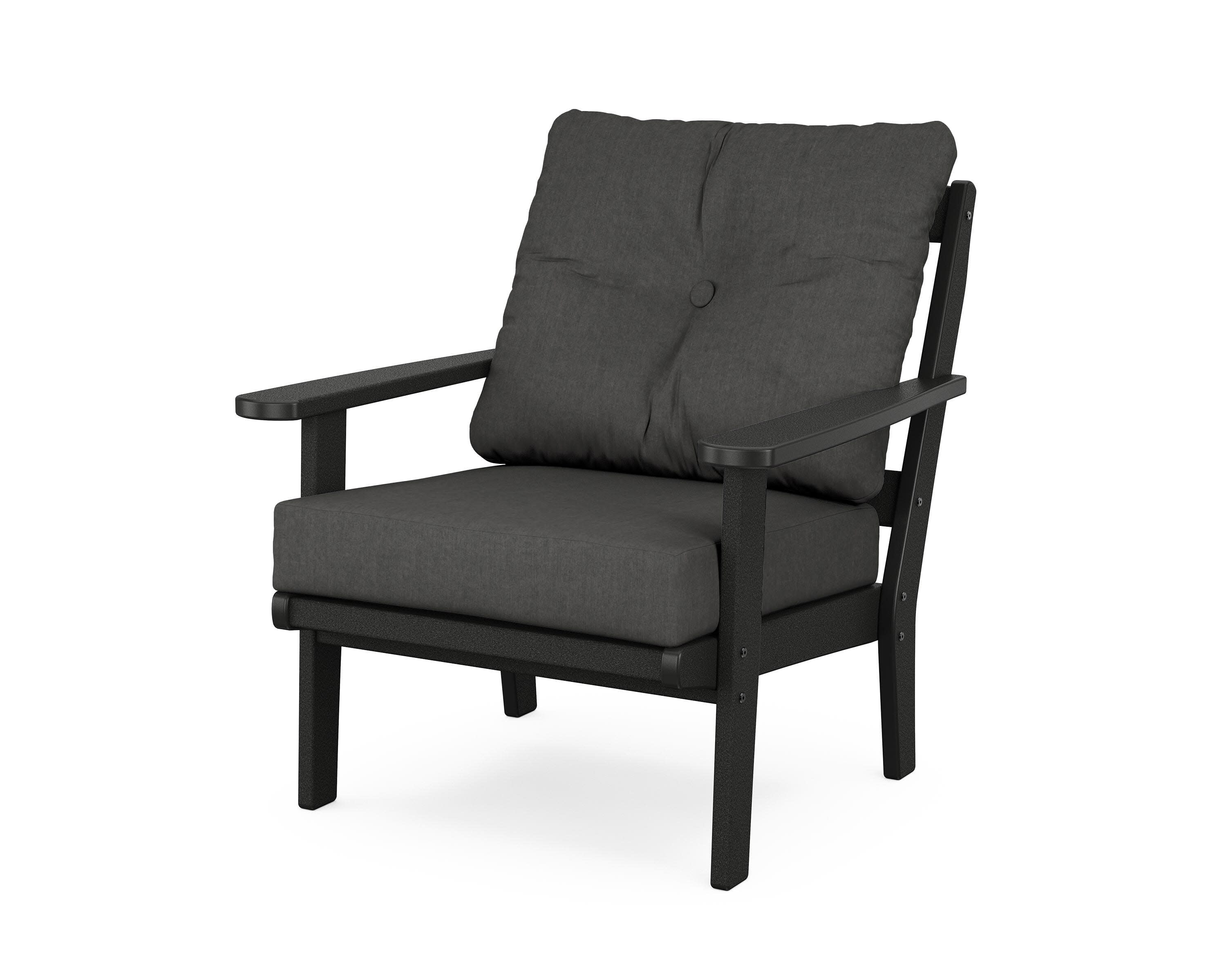 Mission Deep Seating Chair in Black / Spectrum Carbon