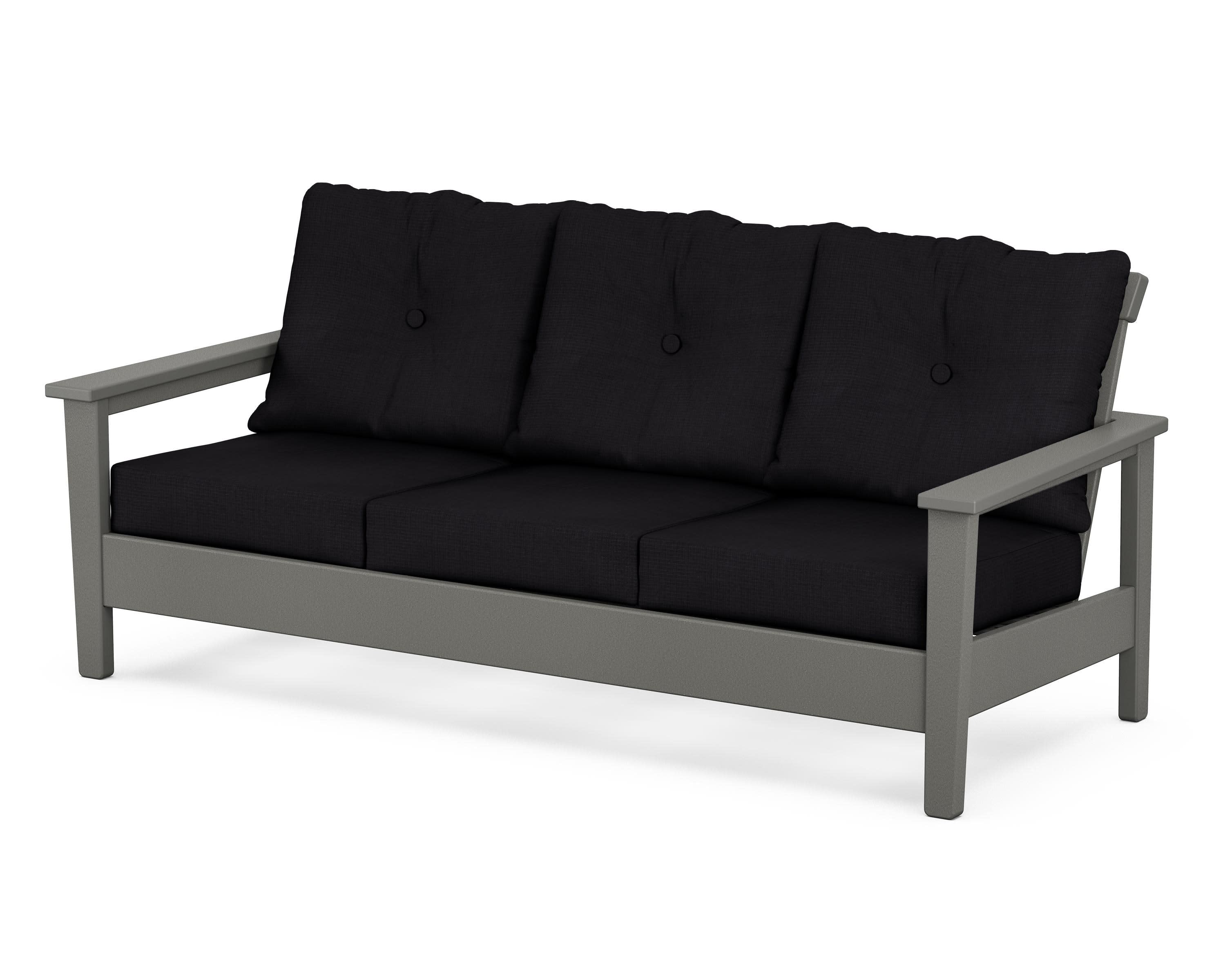 Prescott Deep Seating Sofa in Slate Grey / Midnight Linen