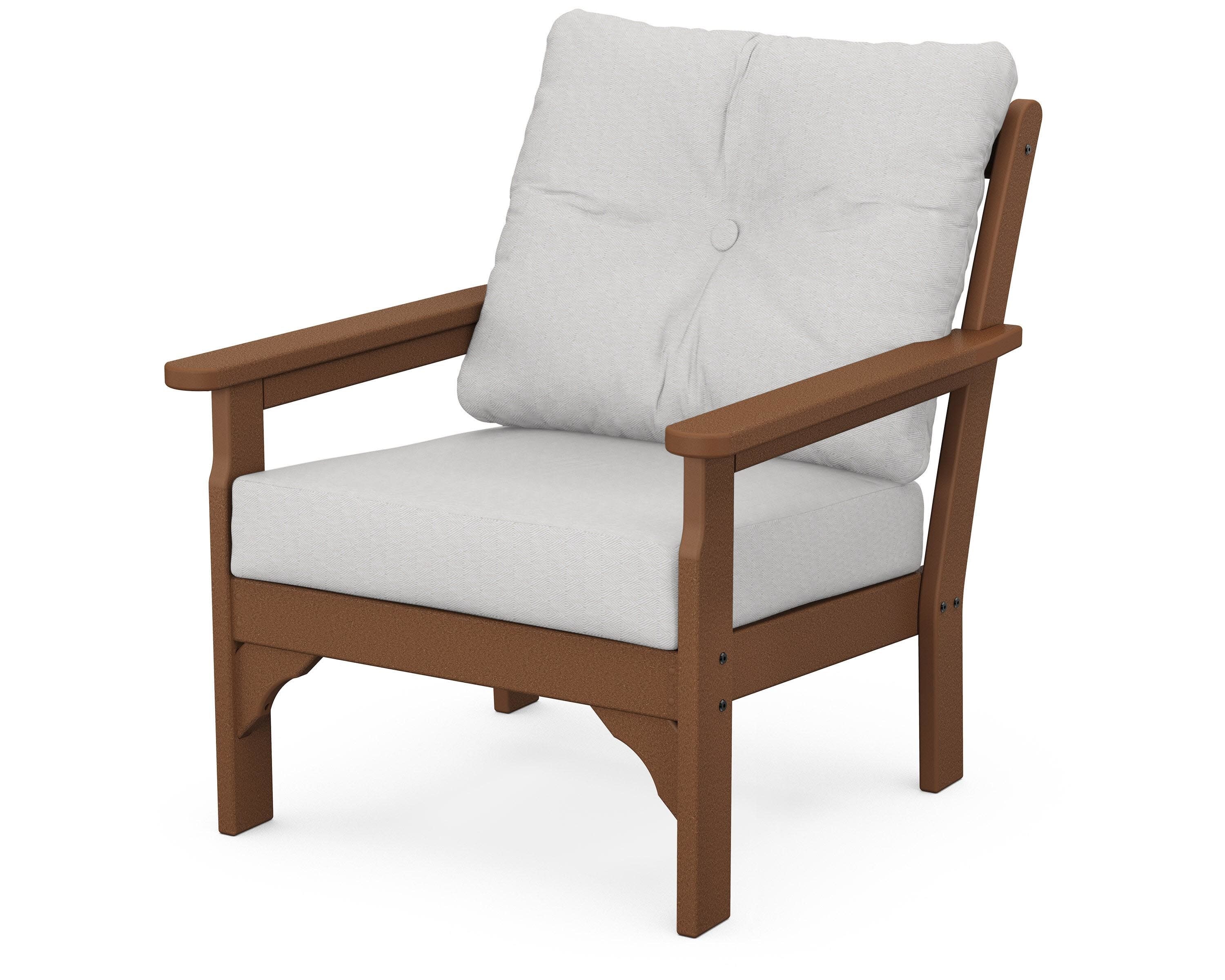 Vineyard Deep Seating Chair in Teak / Diamond in the Rough