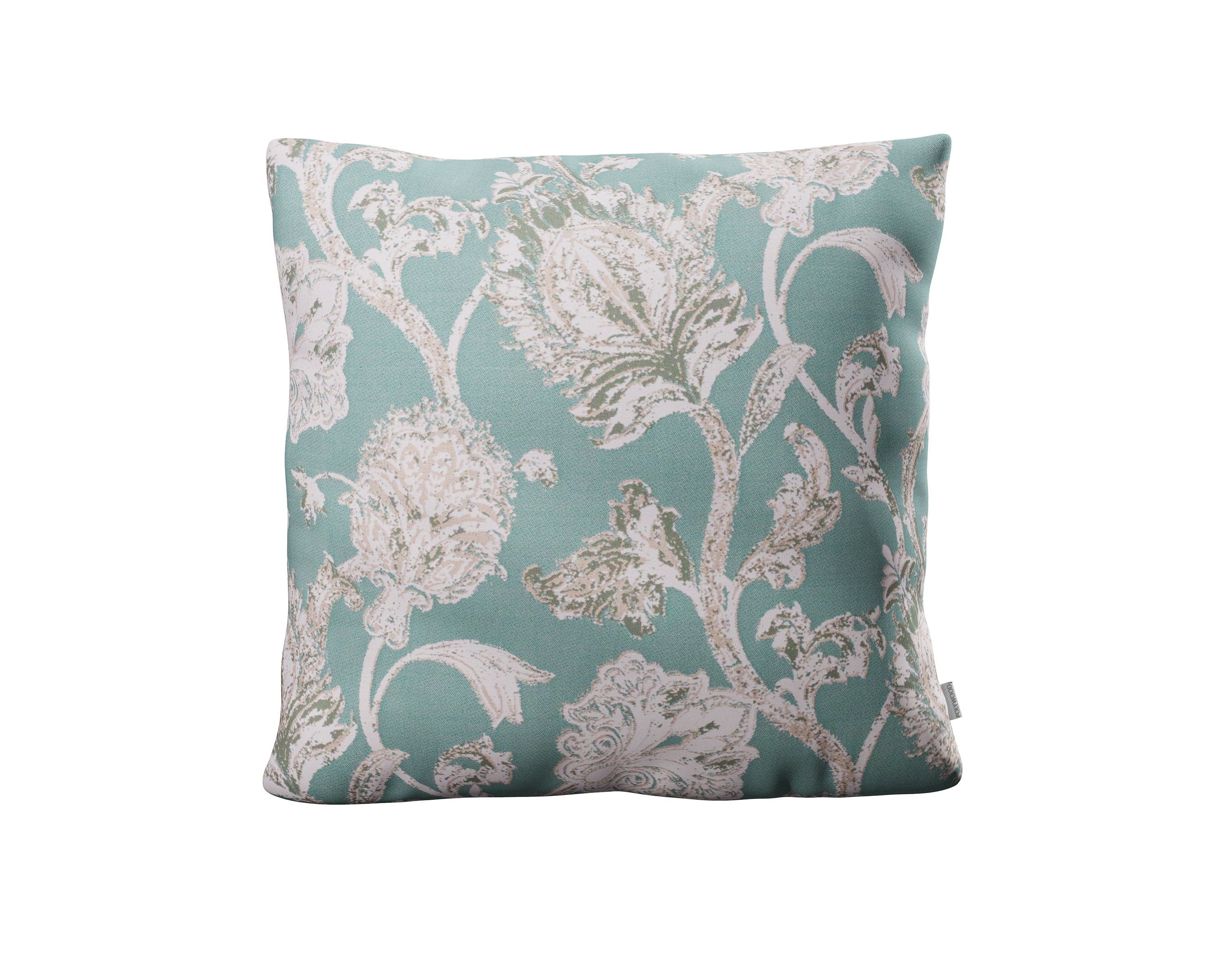 22" Outdoor Throw Pillow in Botanical Gardens Spa