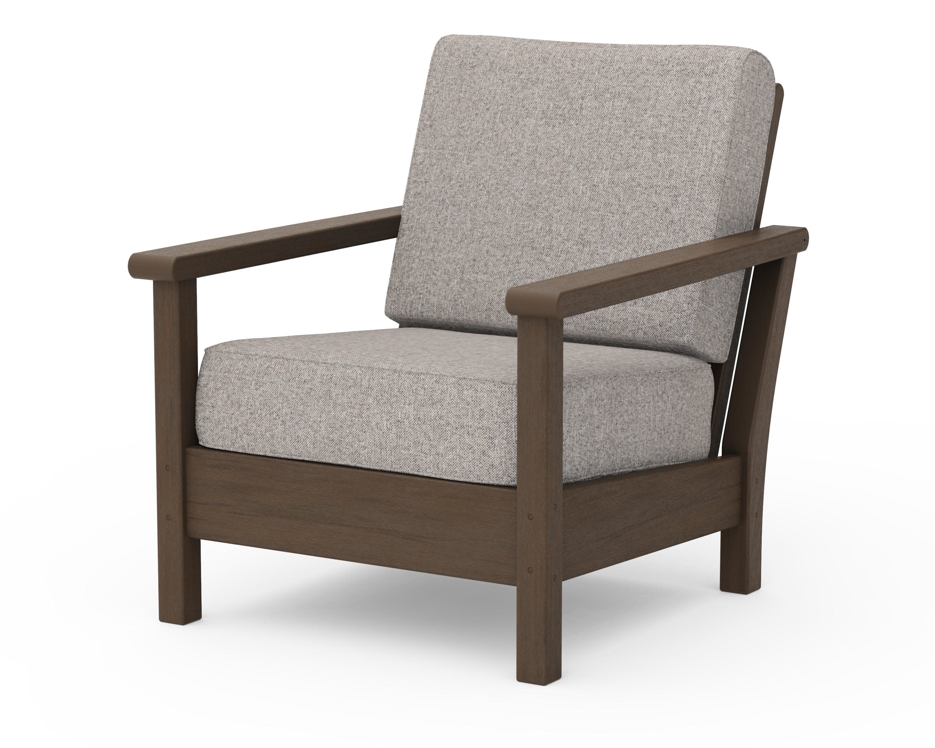 Harbour Deep Seating Chair in Kona / Weathered Tweed