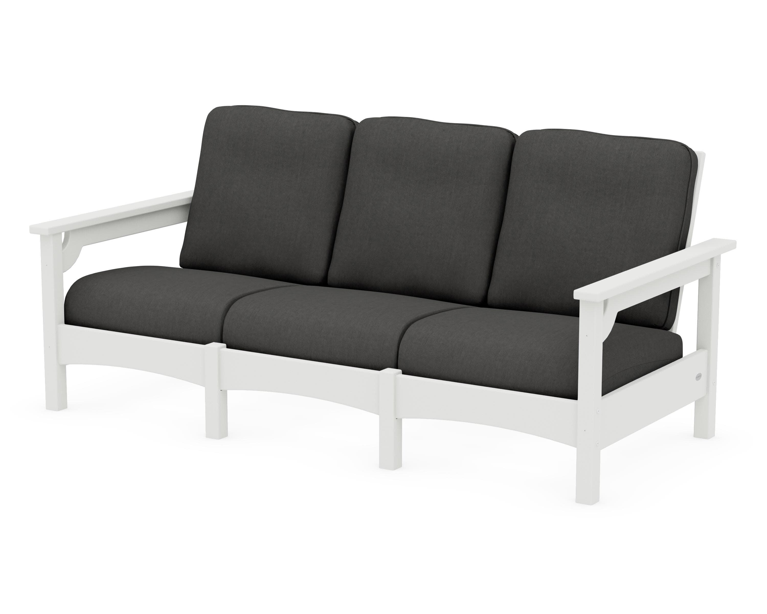 Club Sofa in Vintage White / Spectrum Carbon
