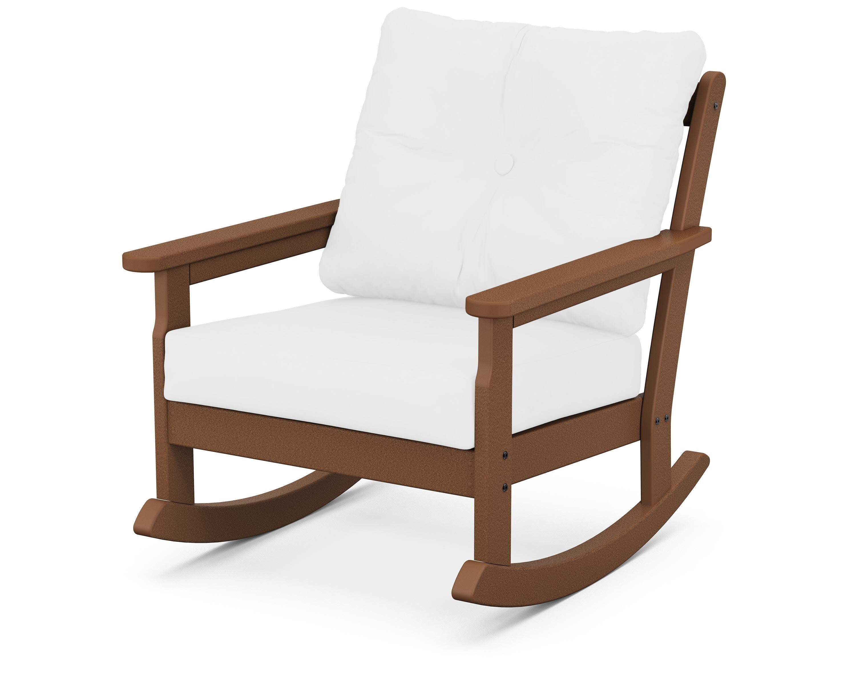 Vineyard Deep Seating Rocking Chair in Teak / Natural